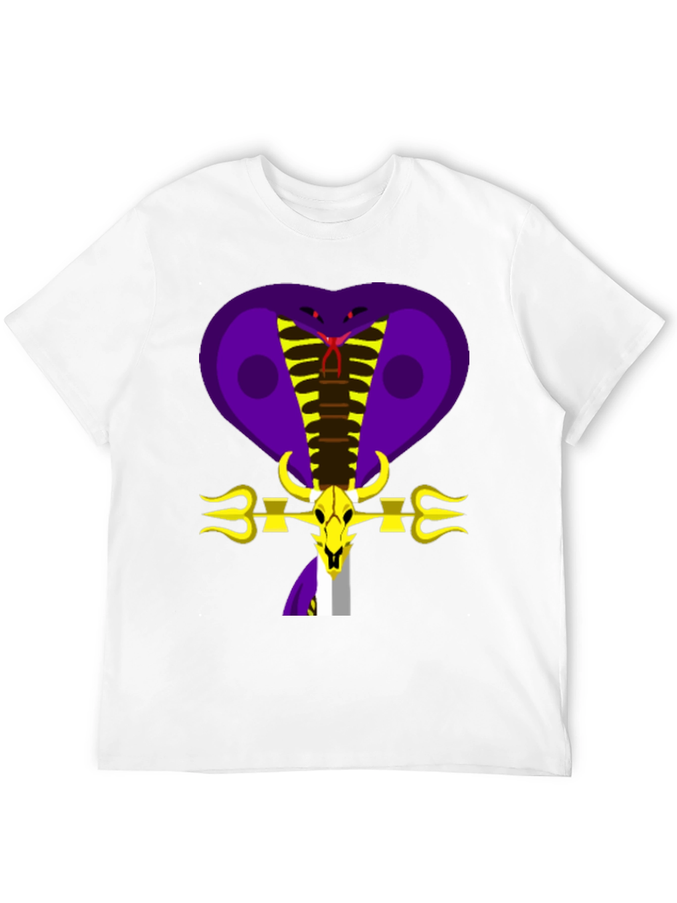 Black Cobra Skull Graphic Tee - Bold Design view 12