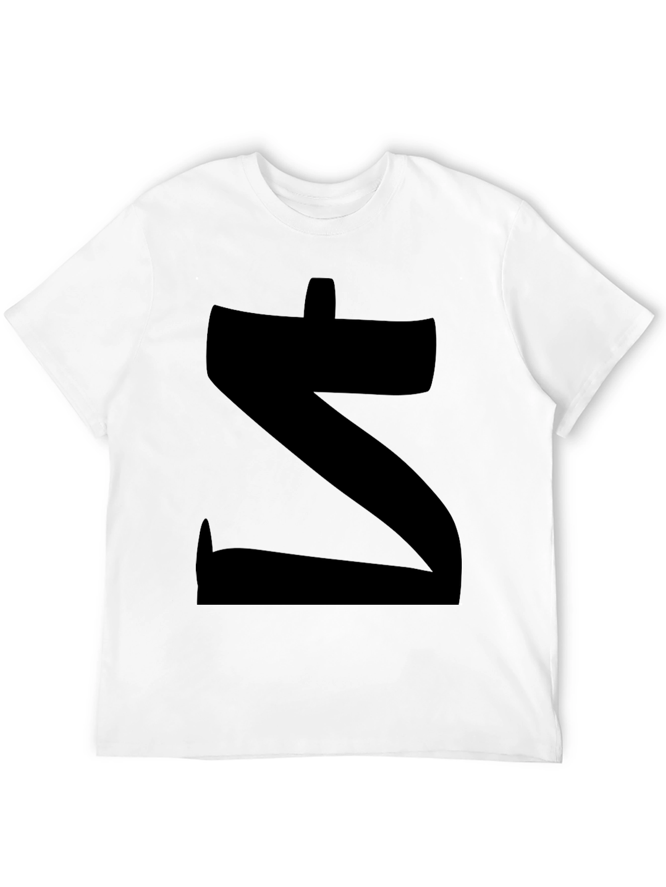 Black Bold 'Z' Graphic Black T-Shirt view 12