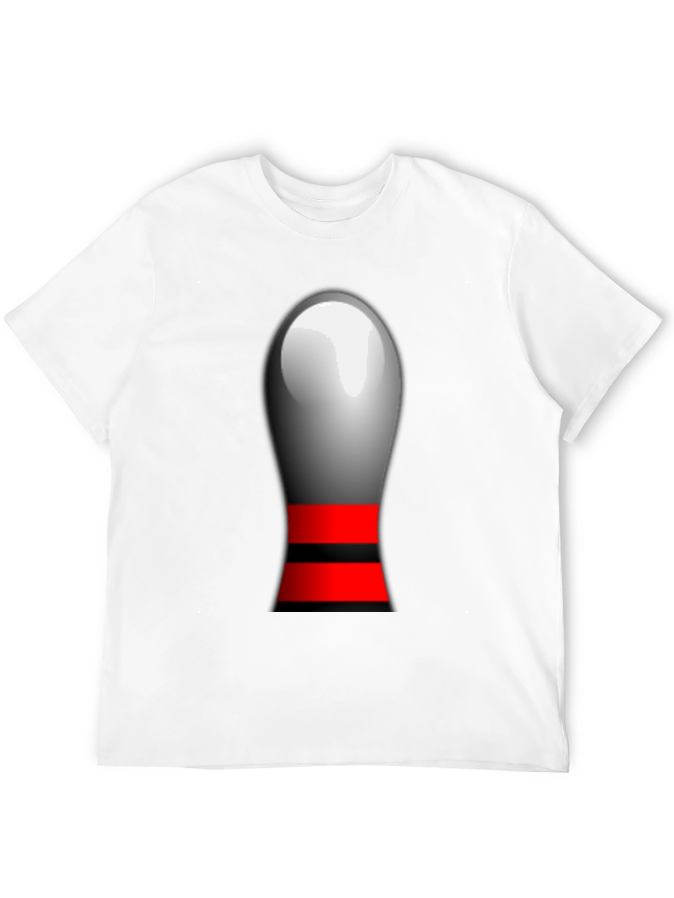 Black Novelty Bowling Pin Graphic T-Shirt view 12