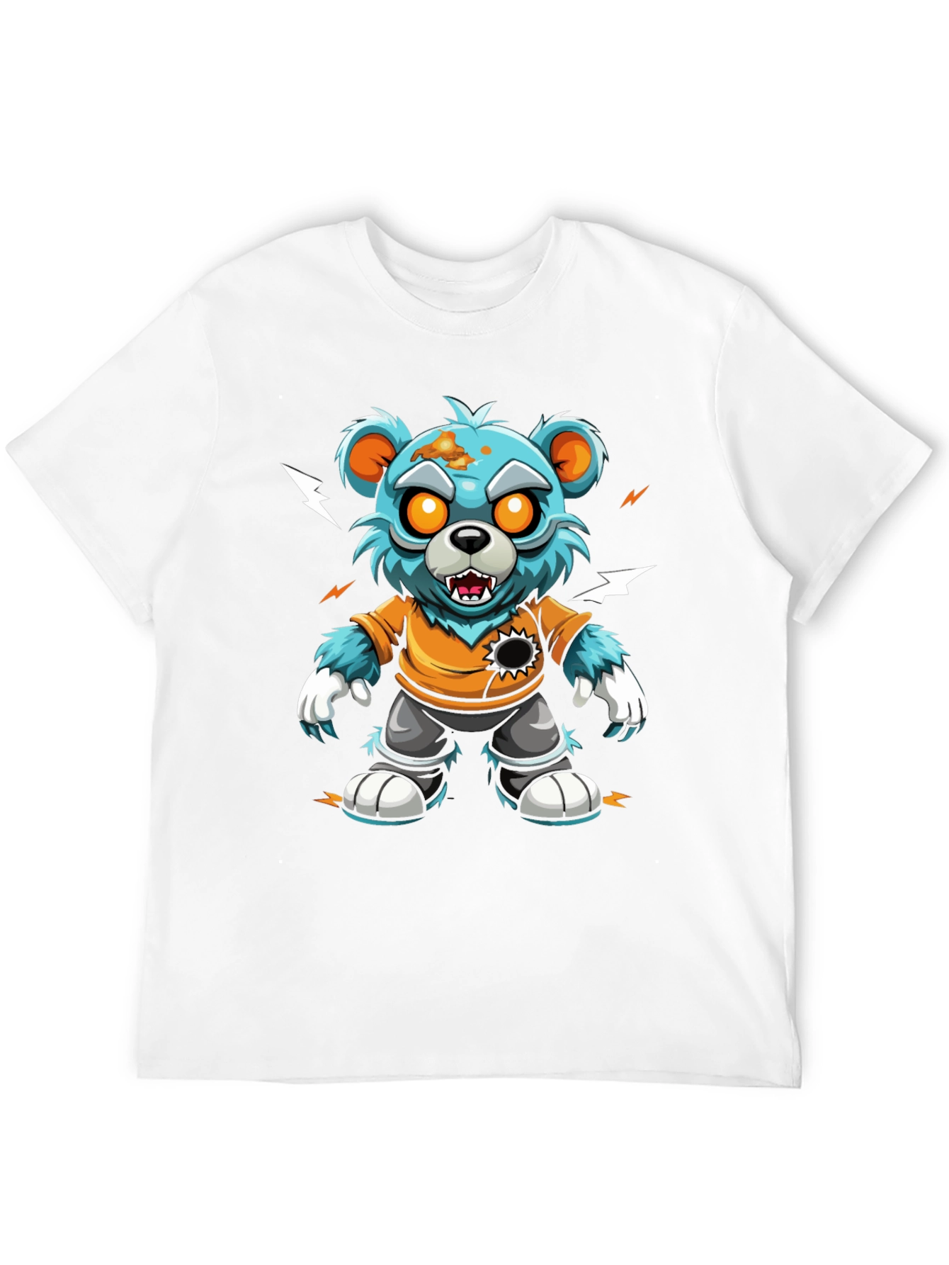 Black Zombie Bear T-Shirt - Graphic Tee view 12