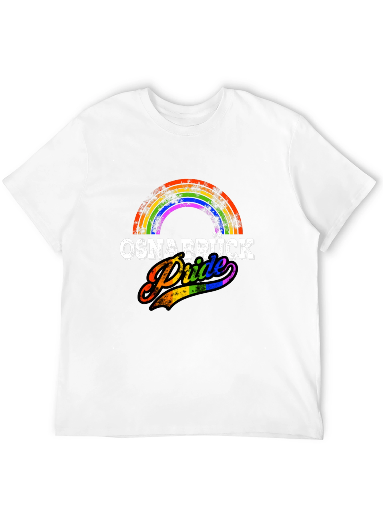 Black Osnabrück Pride Rainbow T-Shirt - Black Cotton Blend view 12