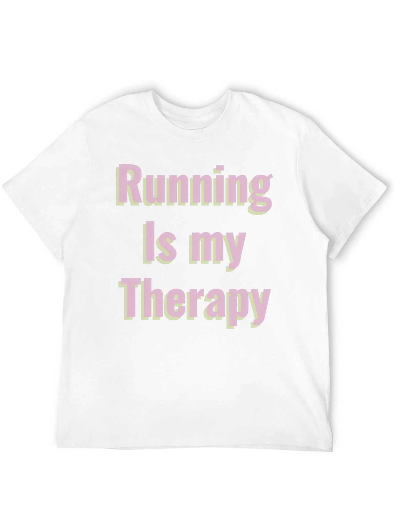 Black Running Is My Therapy Graphic Tee view 12