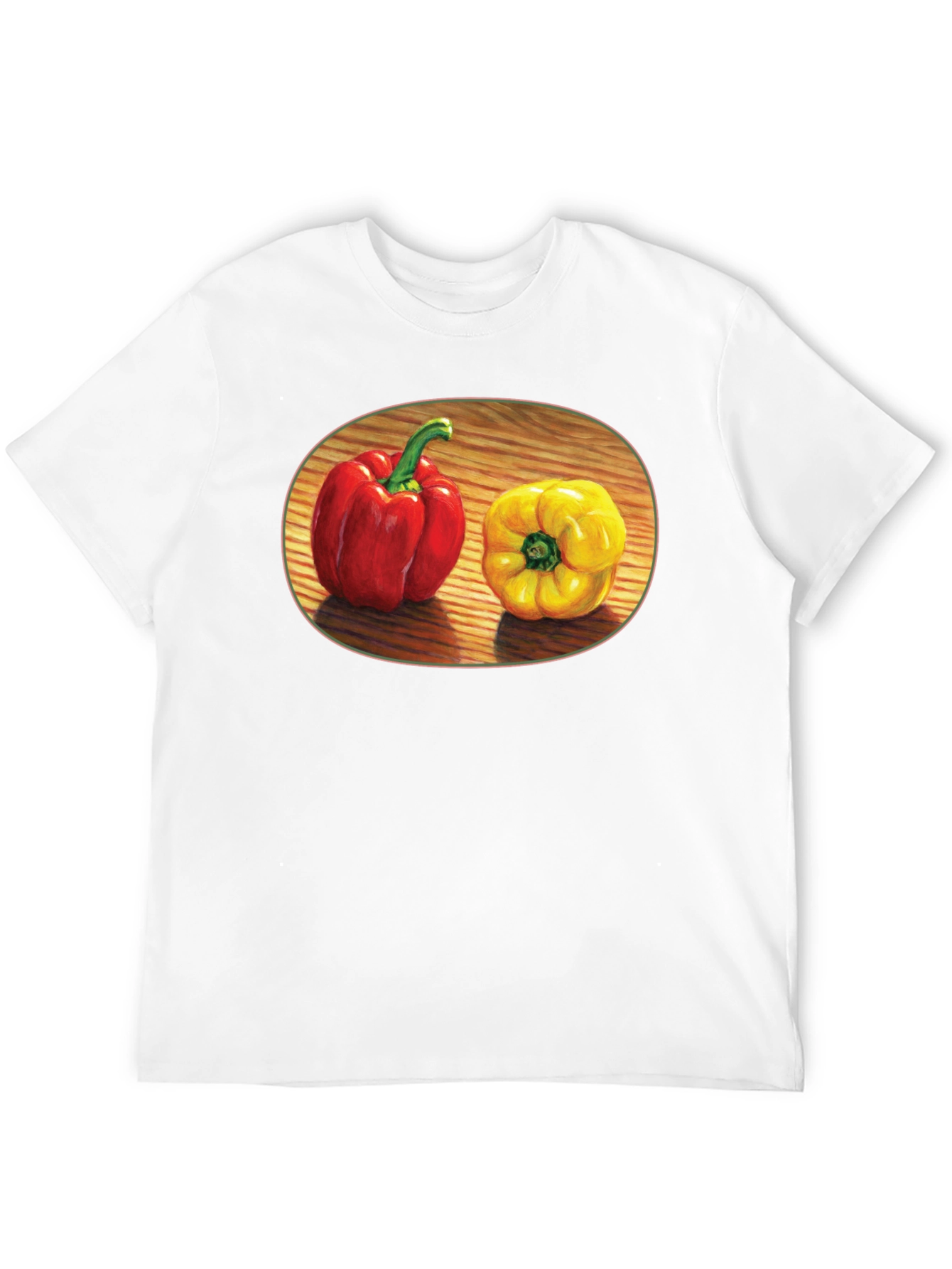 Black Red & Yellow Pepper Graphic Tee view 12