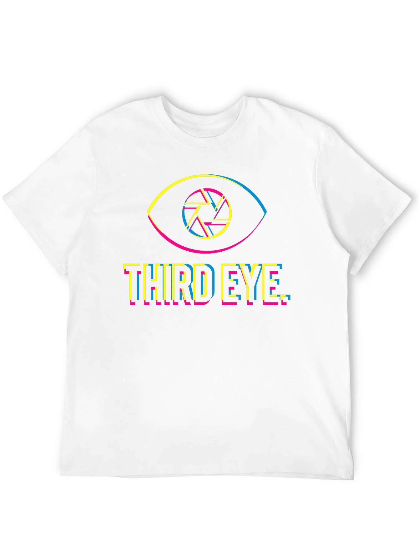 Black Third Eye Graphic Tee - Black Cotton T-Shirt view 12
