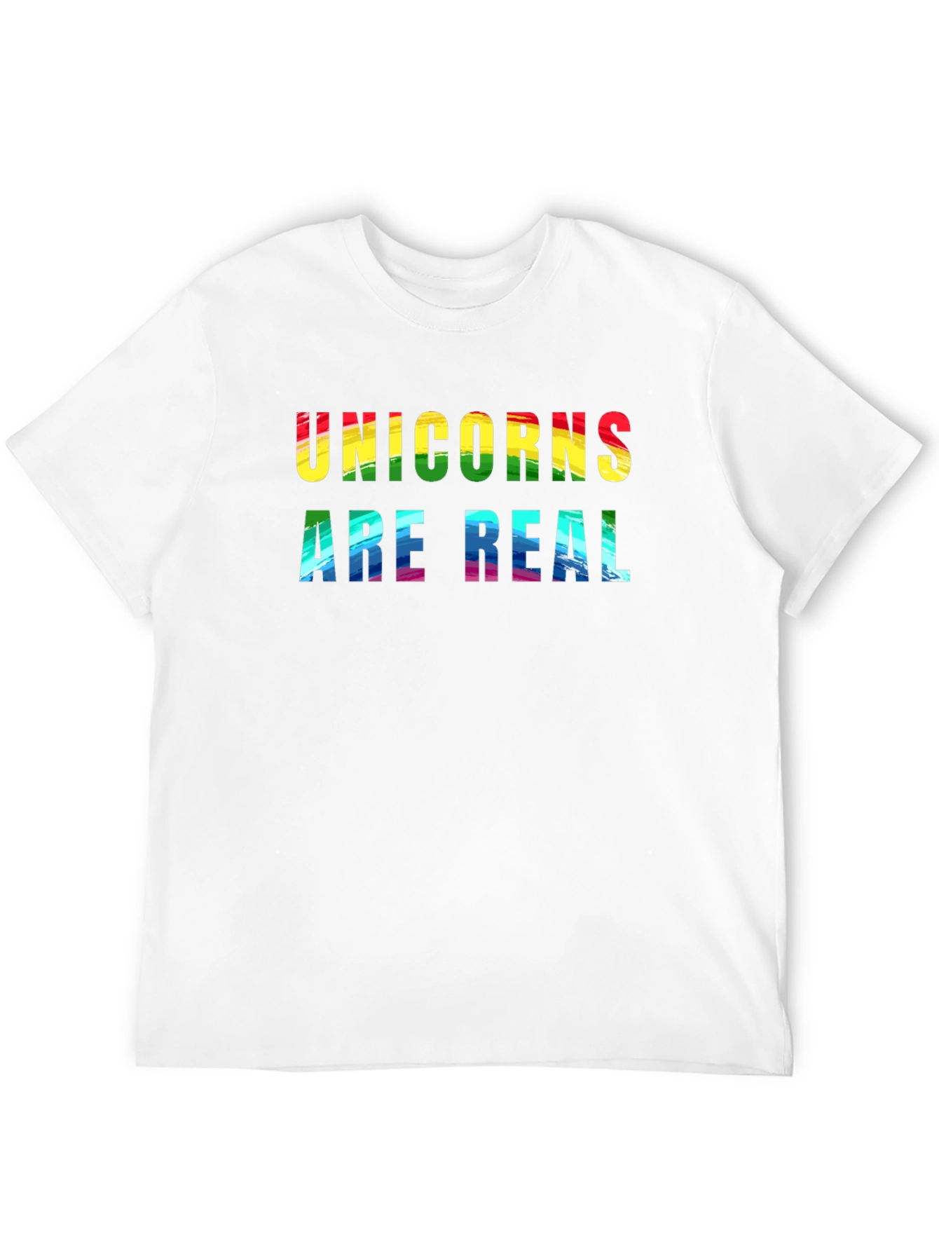 Black Unicorns Are Real Rainbow Graphic T-Shirt view 12