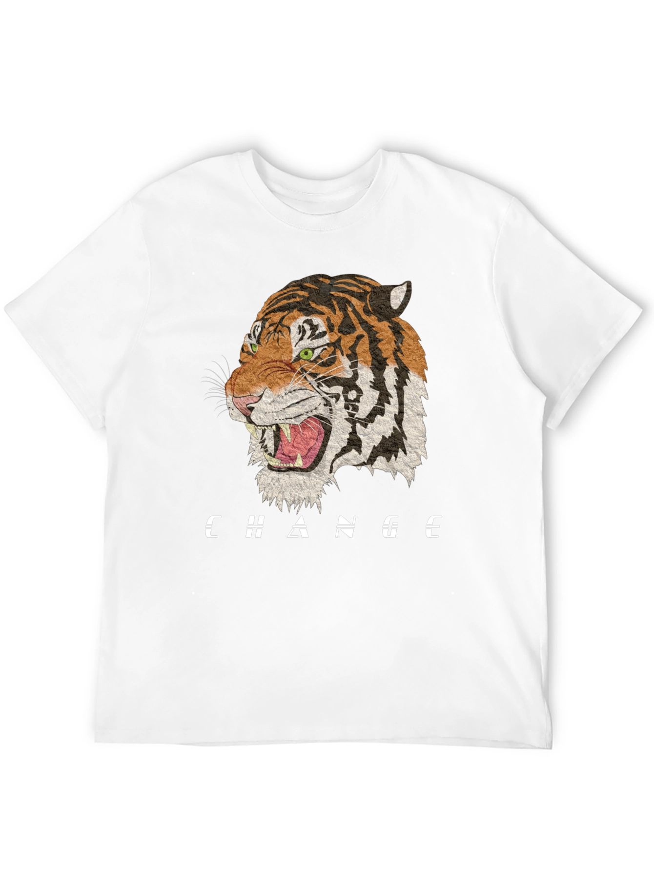 Black Change Tiger Graphic Black T-Shirt view 12