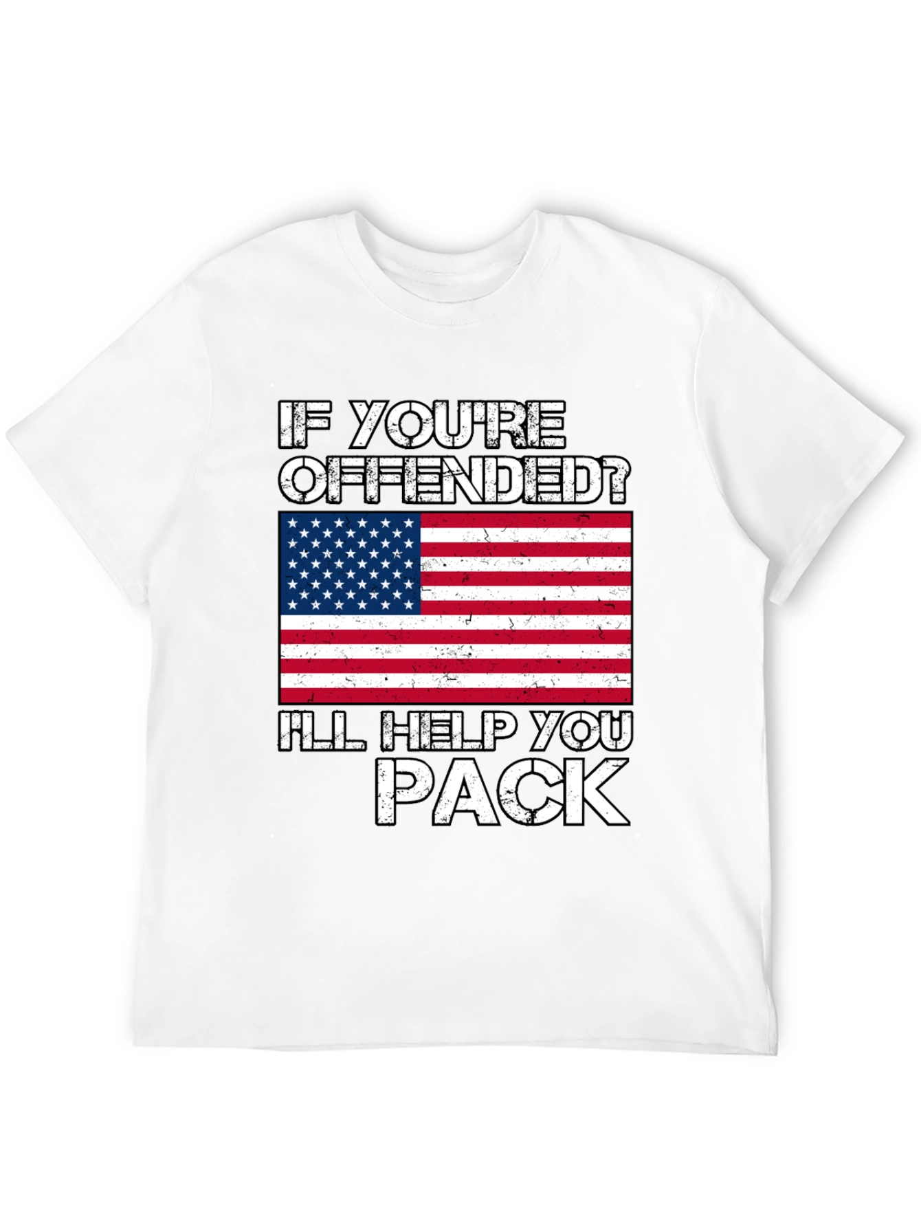 Black Offended? I'll Help You Pack T-Shirt view 12