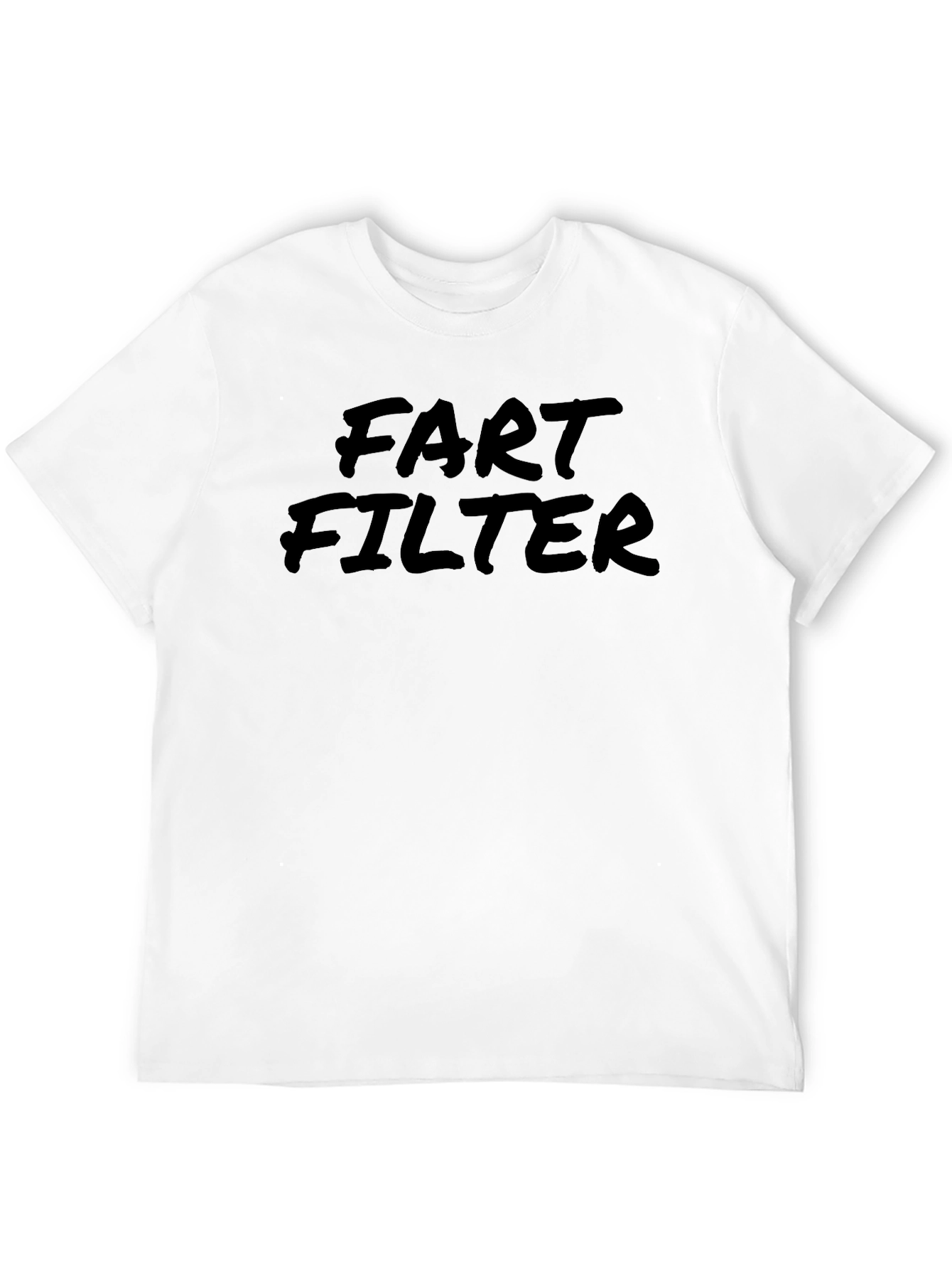 Black Fart Filter Graphic T-Shirt - Novelty Tee view 12