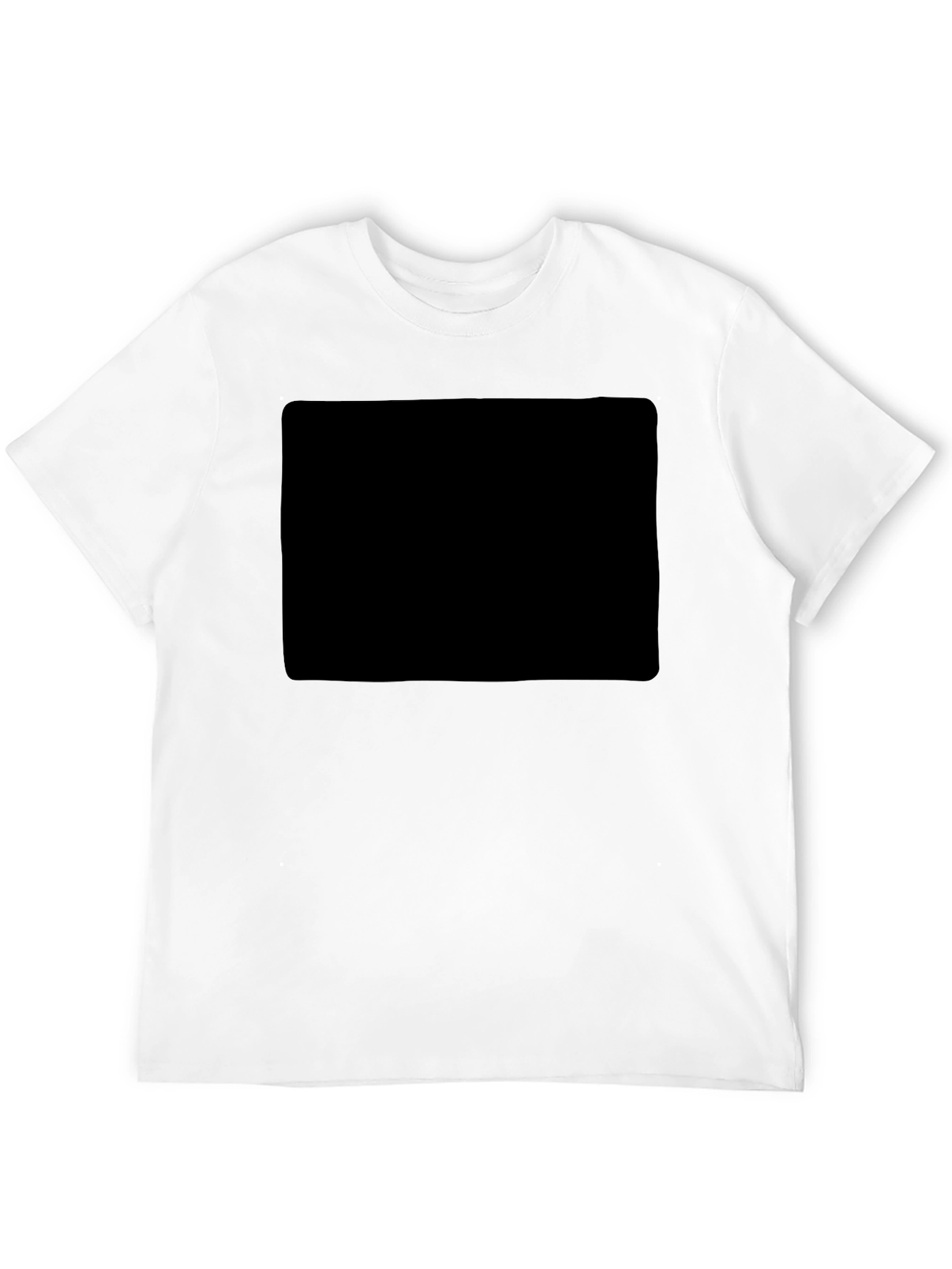 Black Men's Solid Black Casual T-Shirt view 12