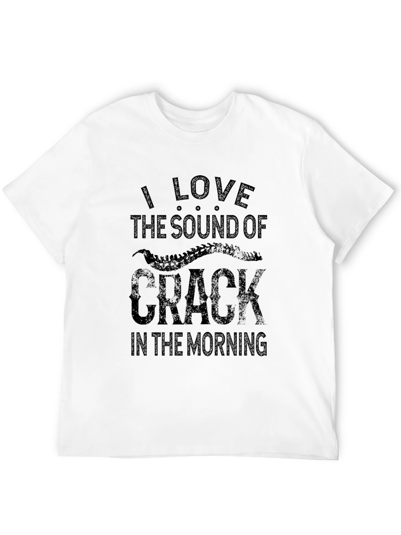 Black I Love the Sound of Crack T-Shirt view 12