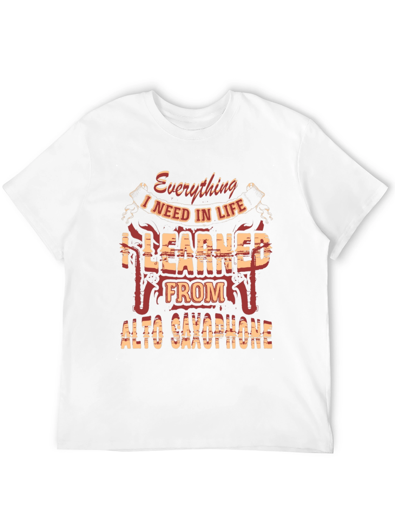 Black Alto Saxophone T-Shirt - Everything I Need in Life! view 12