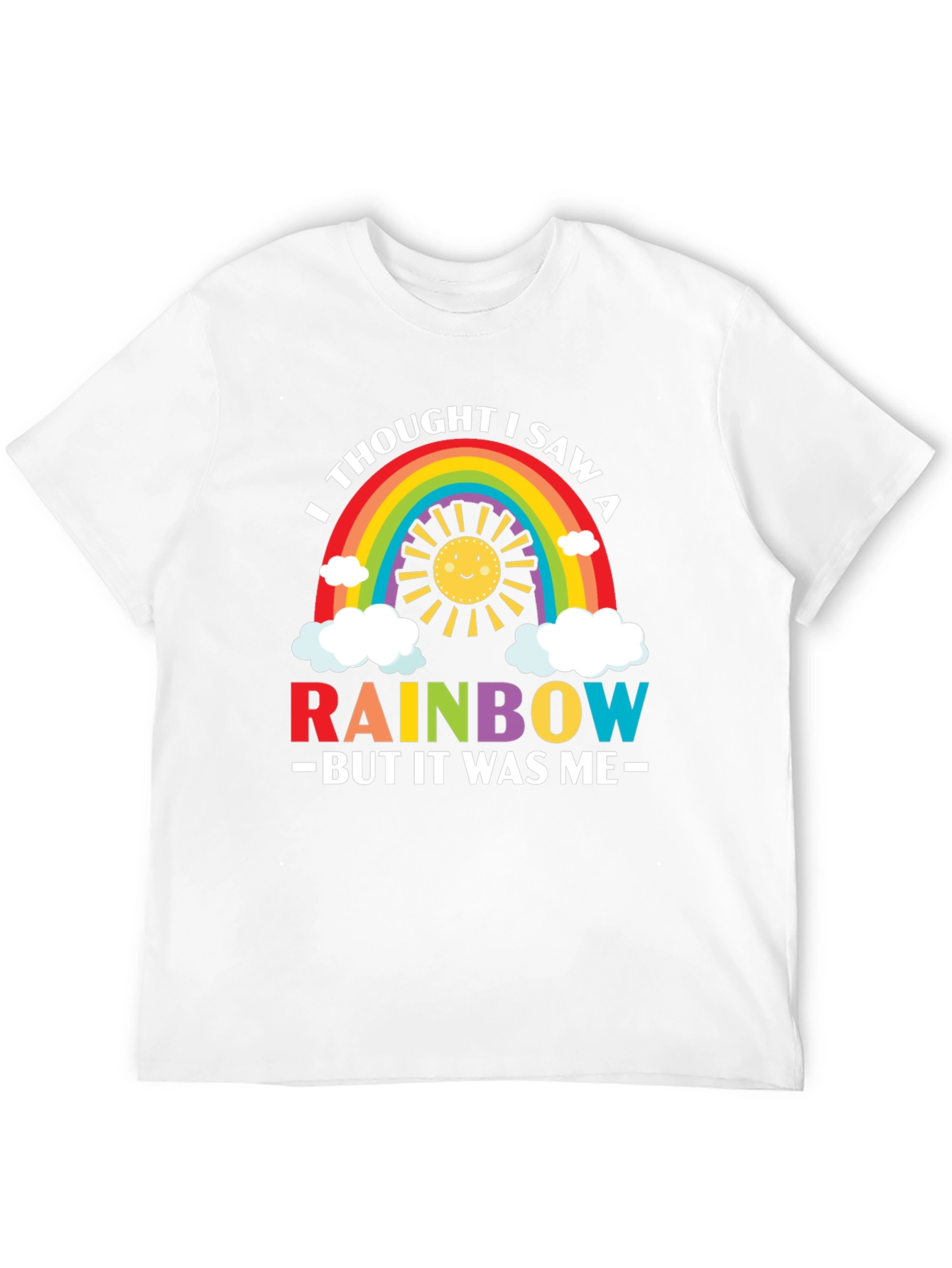Black Rainbow Graphic Tee - Funny & Cute Men's T-Shirt view 12