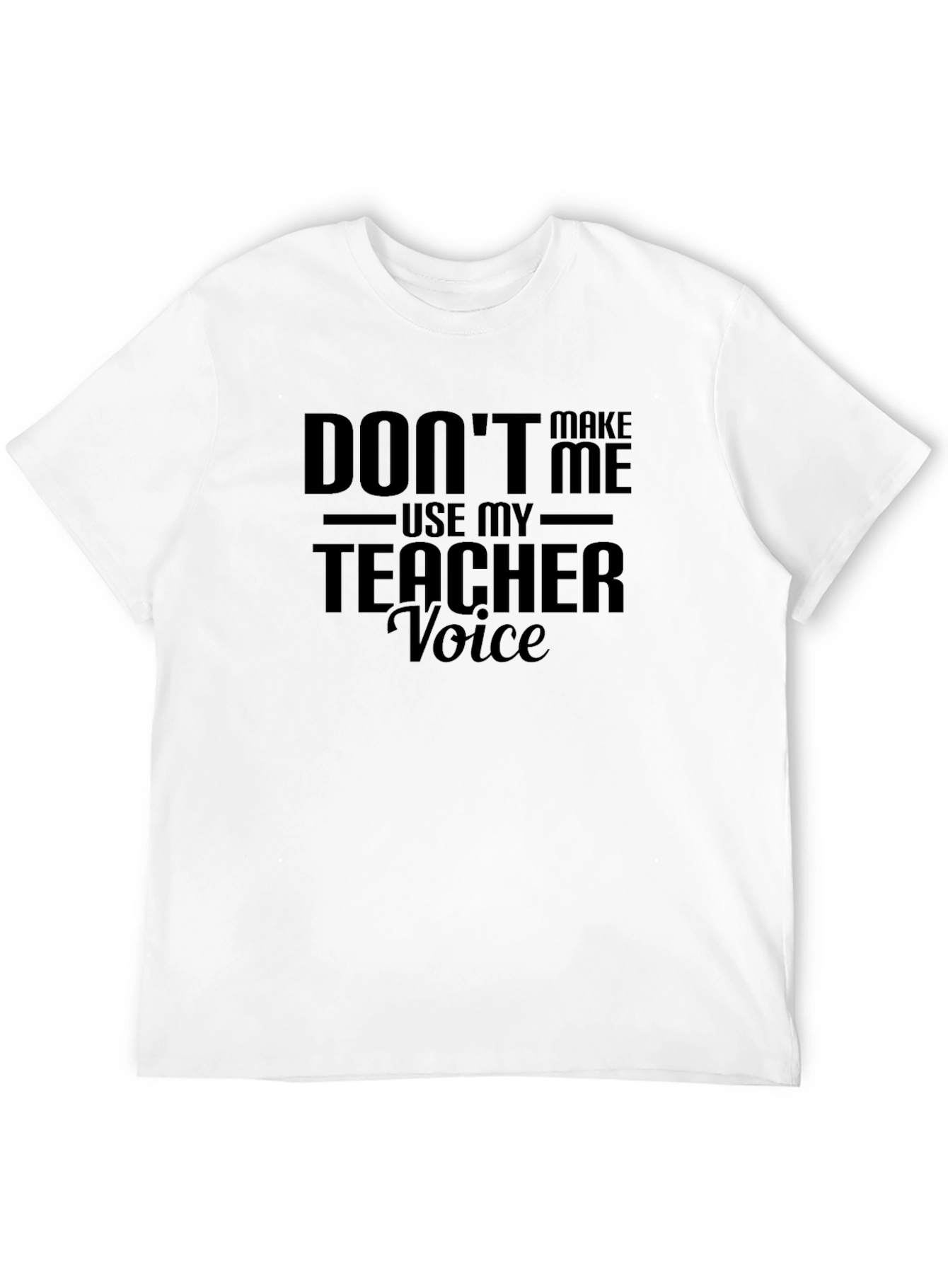 Black Teacher Voice Funny Black Graphic Tee view 12