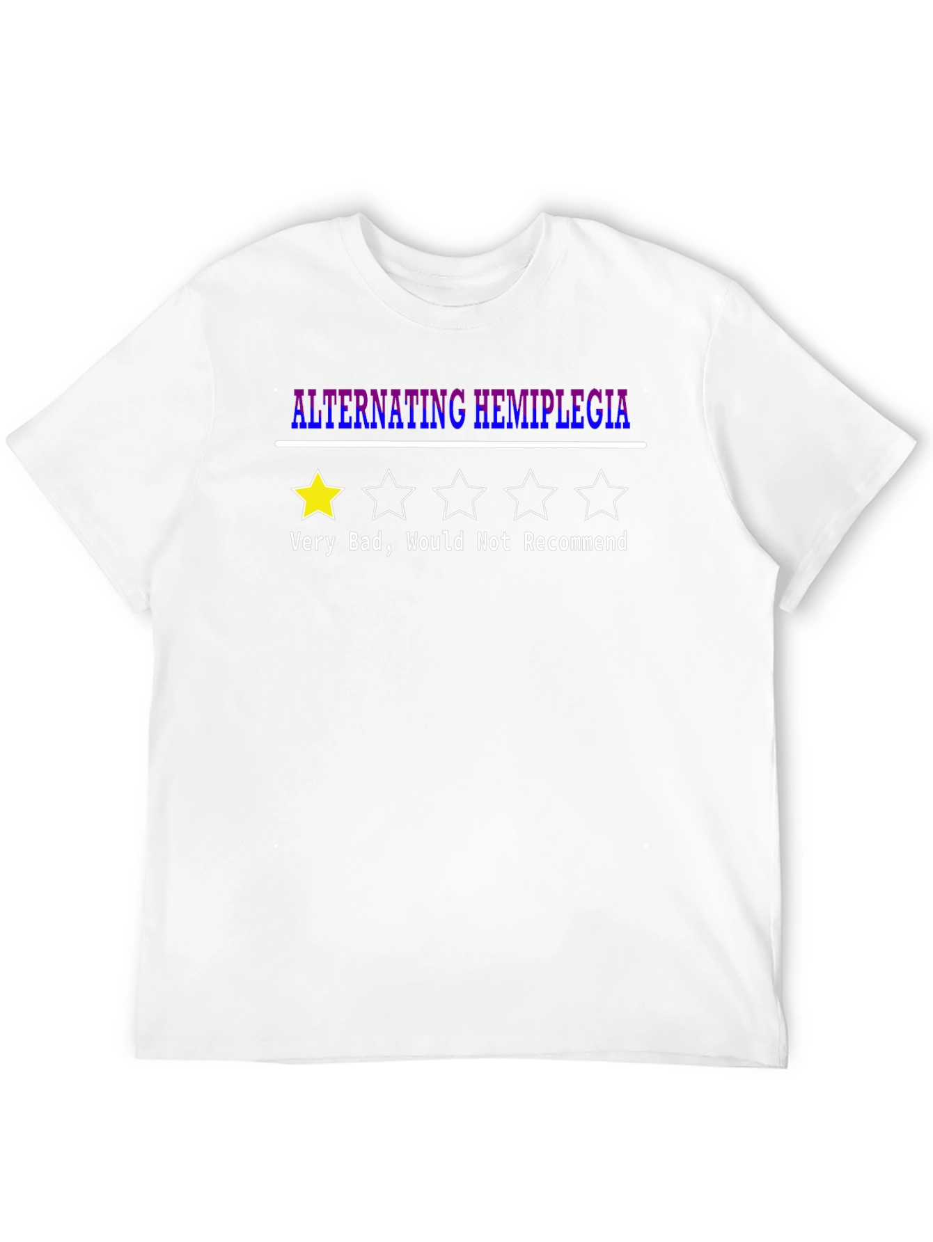 Black Alternating Hemiplegia T-Shirt - 1 Star Rating view 12