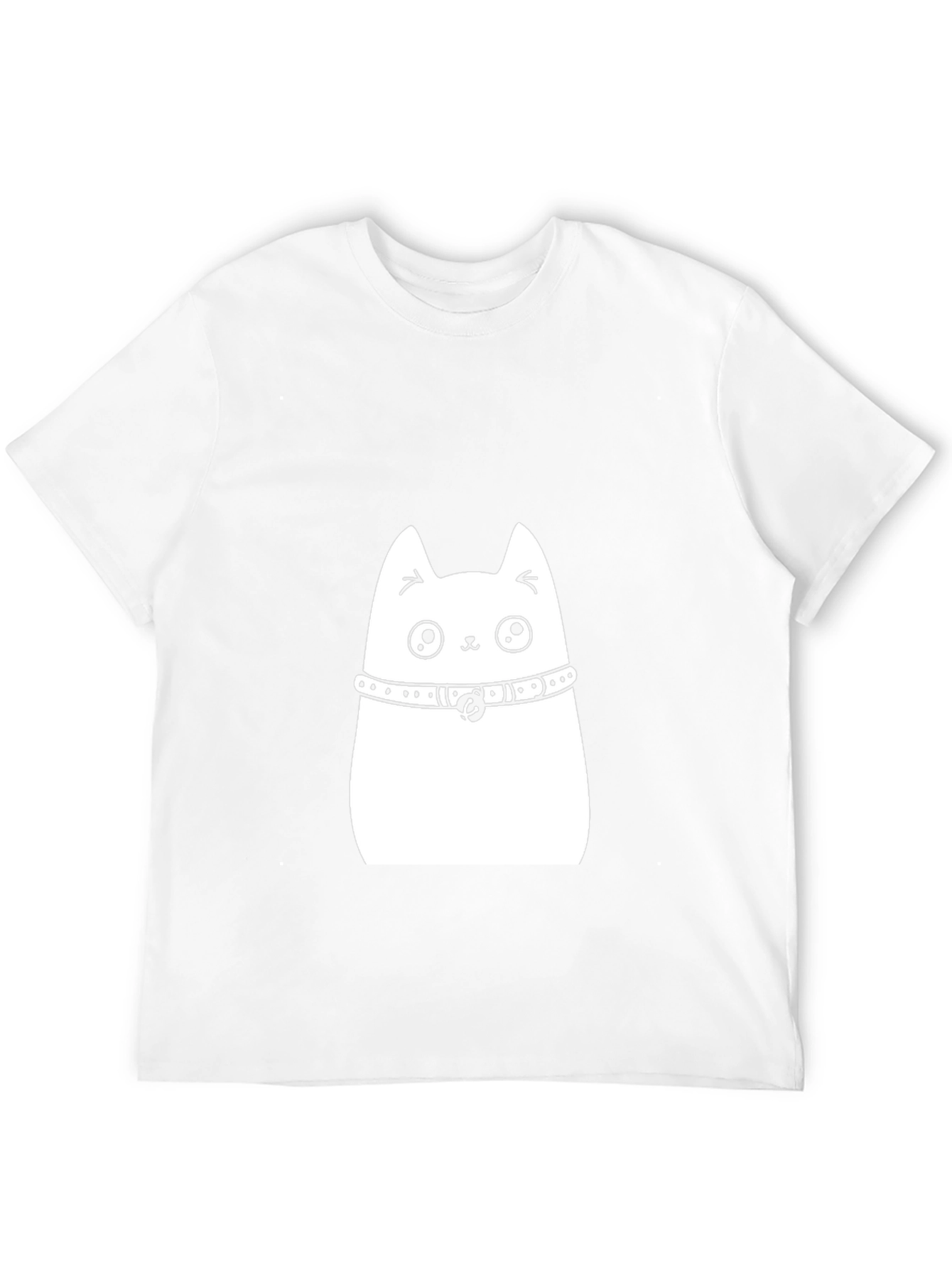 Black Cute Cat Graphic Tee - Black view 12