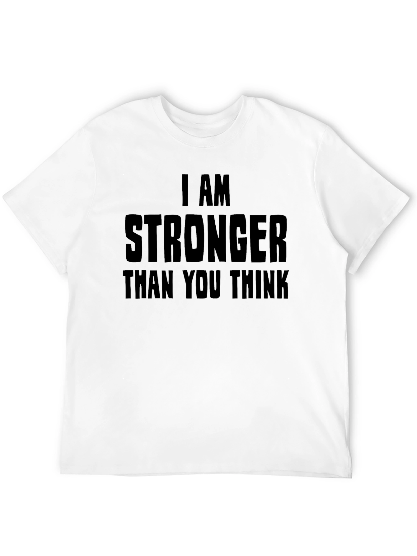 Black Stronger Than You Think Graphic Tee - Black view 12