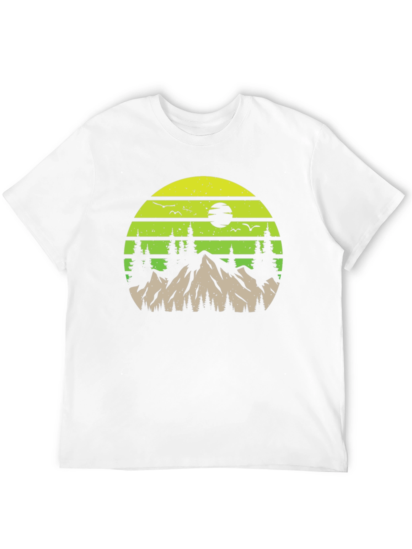 Black Nature Mountain Scene Graphic Tee view 12