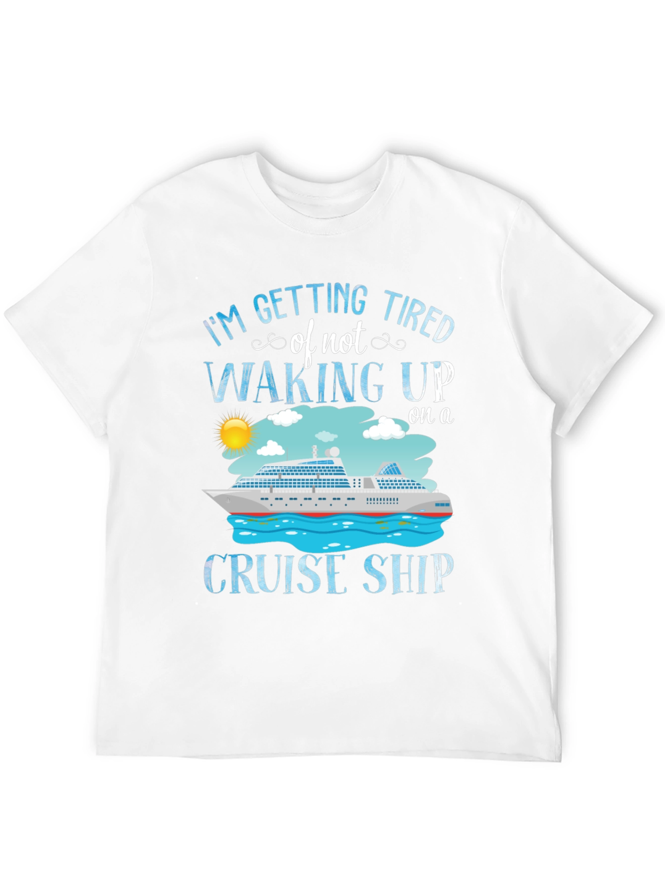 Black Cruise Ship T-Shirt - I'm Getting Tired view 12