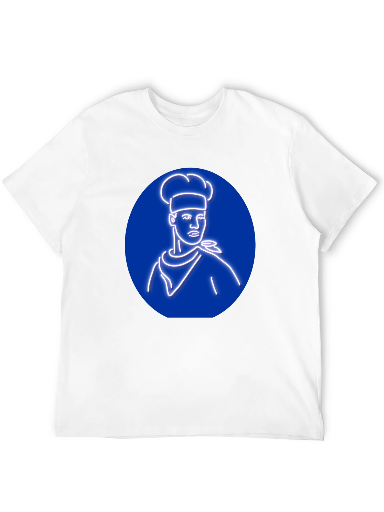 Black Chef Graphic Tee - Unique Neon Design, Black T-Shirt view 12