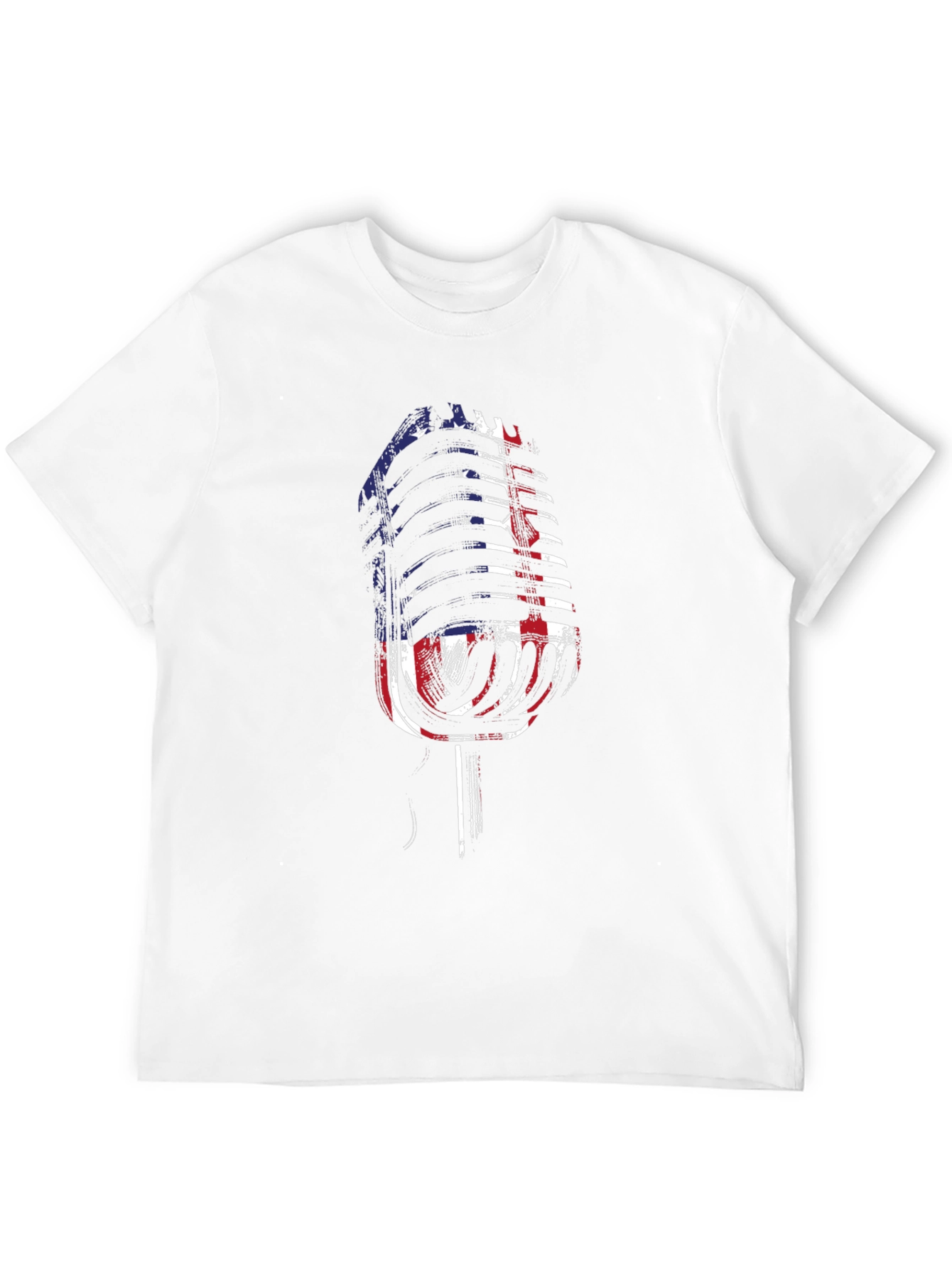 Black Vintage Microphone Graphic Tee - Black view 12