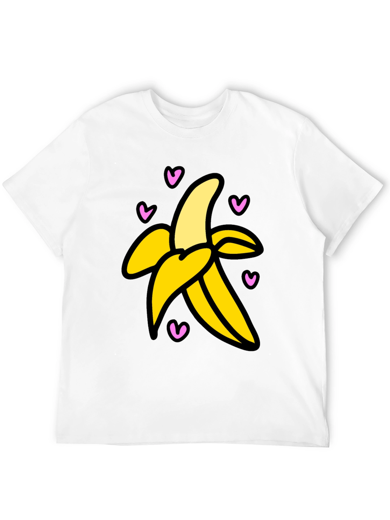 Black Banana Love Graphic Tee - Black Cotton T-Shirt view 12