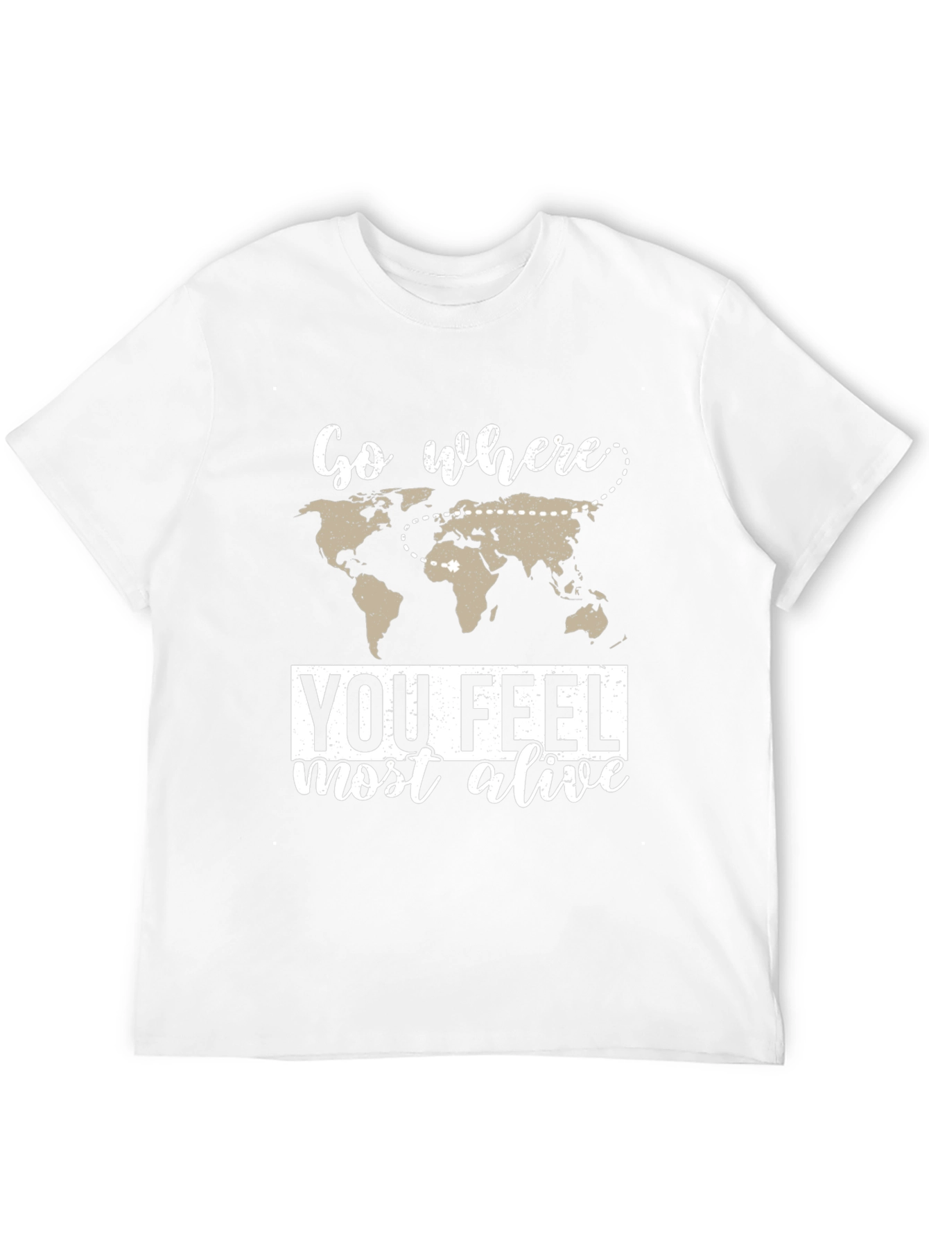 Black Travel Inspired Graphic Tee - Feel Most Alive view 12