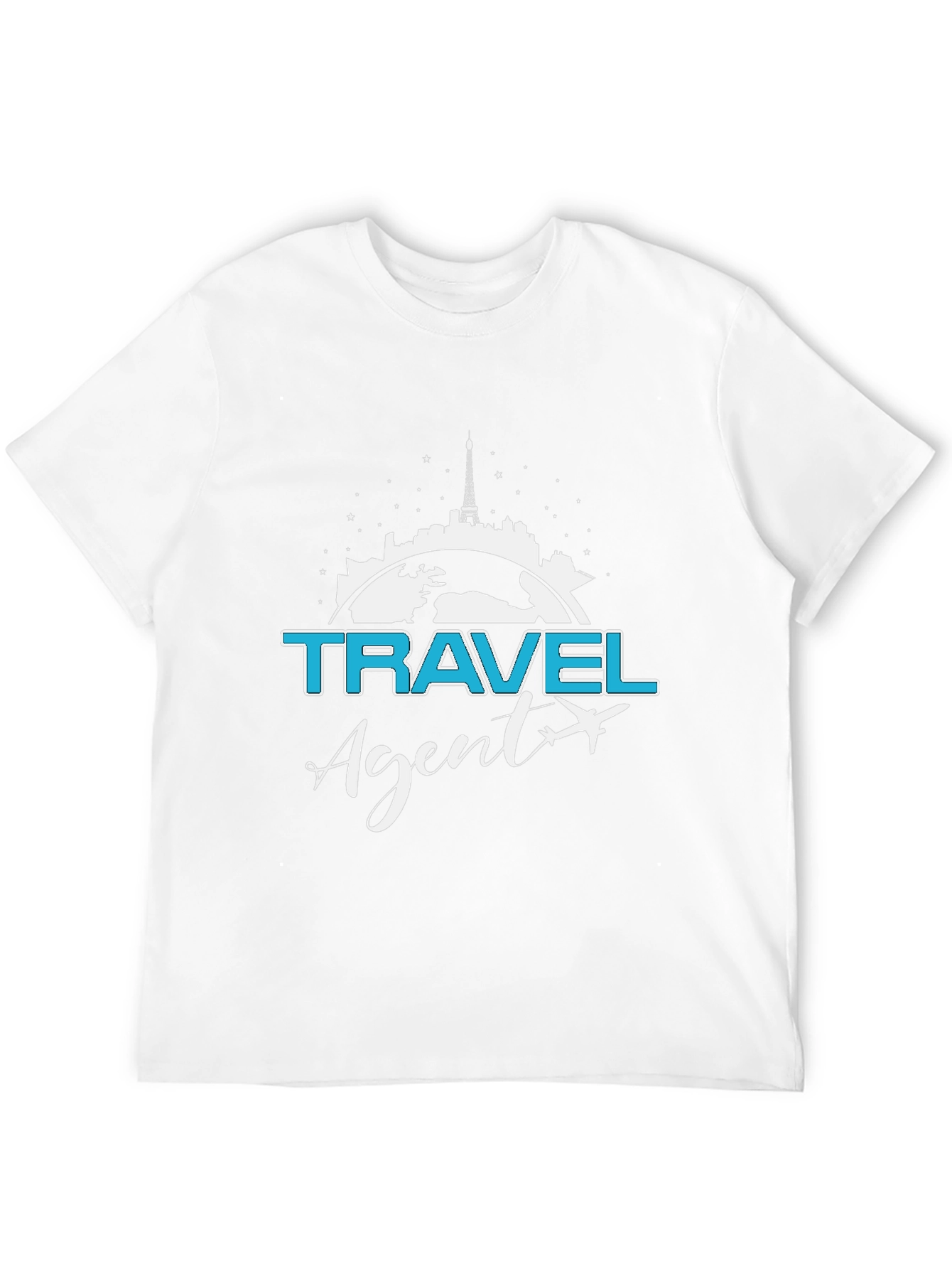 Black Travel Agent T-Shirt - Stylish Vacation Planning Apparel view 12