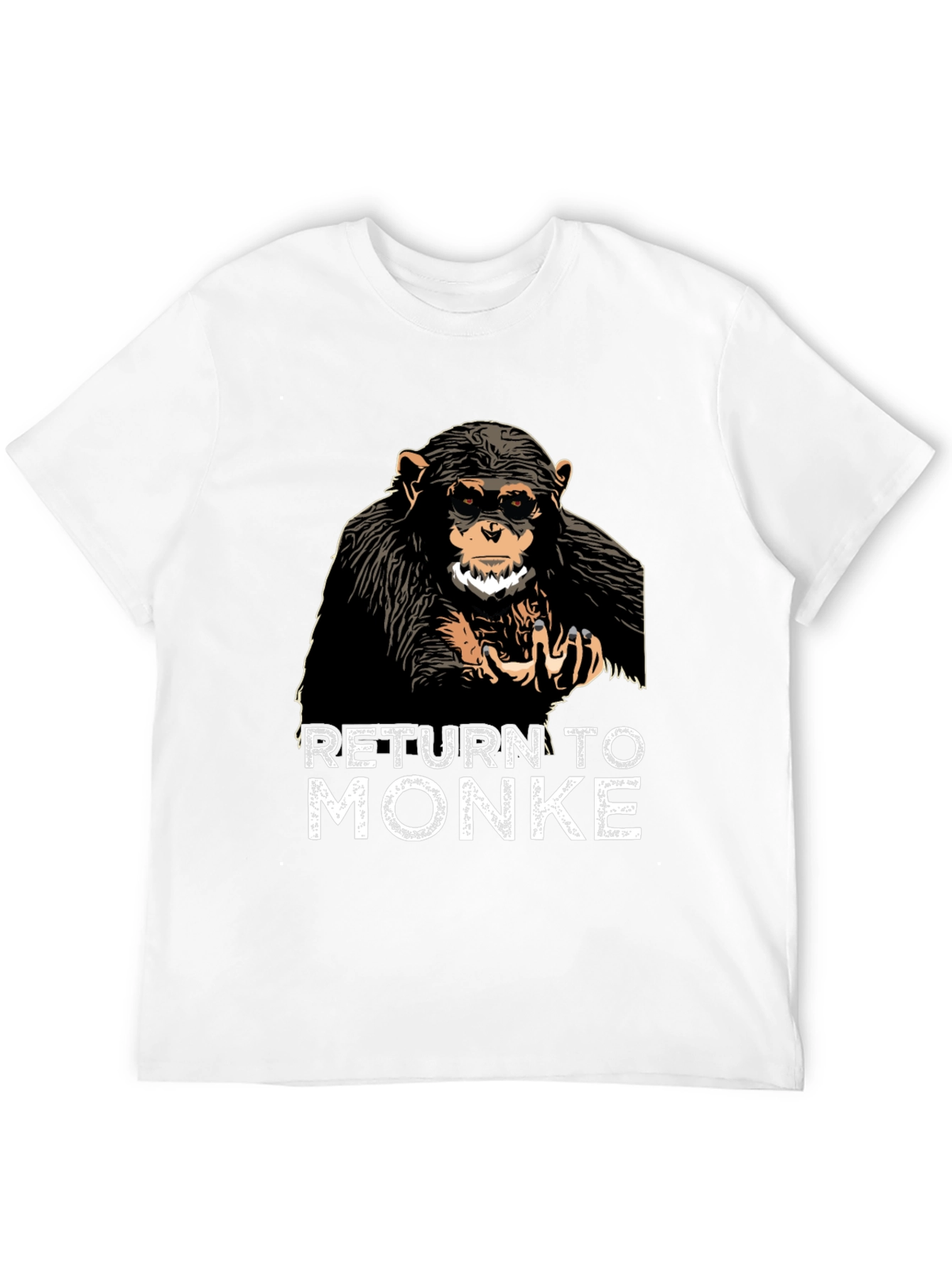 Black Return to Monke T-Shirt Funny Ape Tee view 12