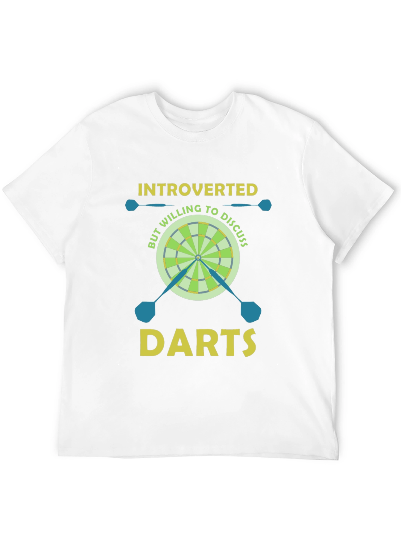 Black Introverted But Willing to Discuss Darts T-Shirt view 12