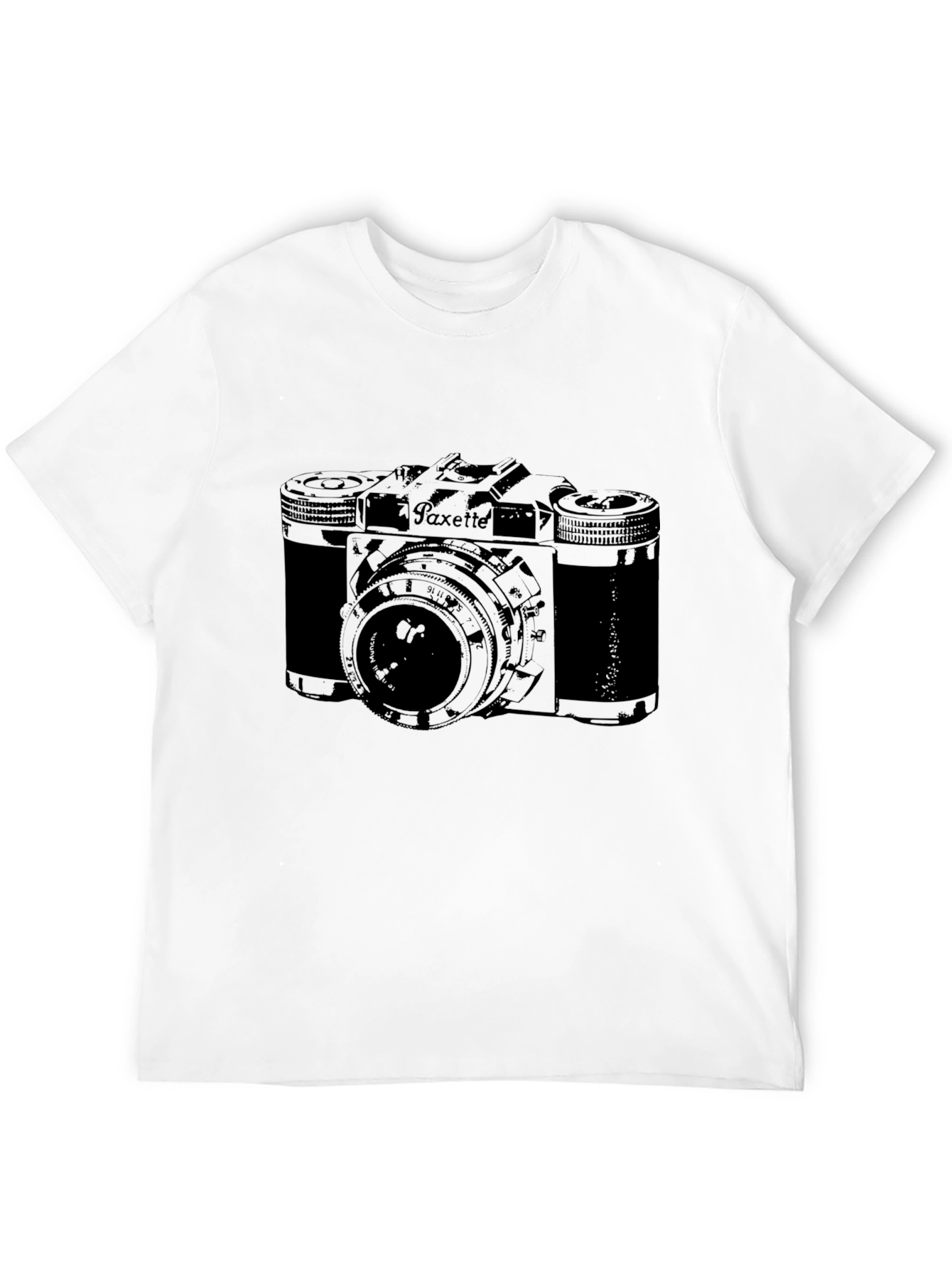 Black Vintage Camera Graphic Tee - Classic Style view 12