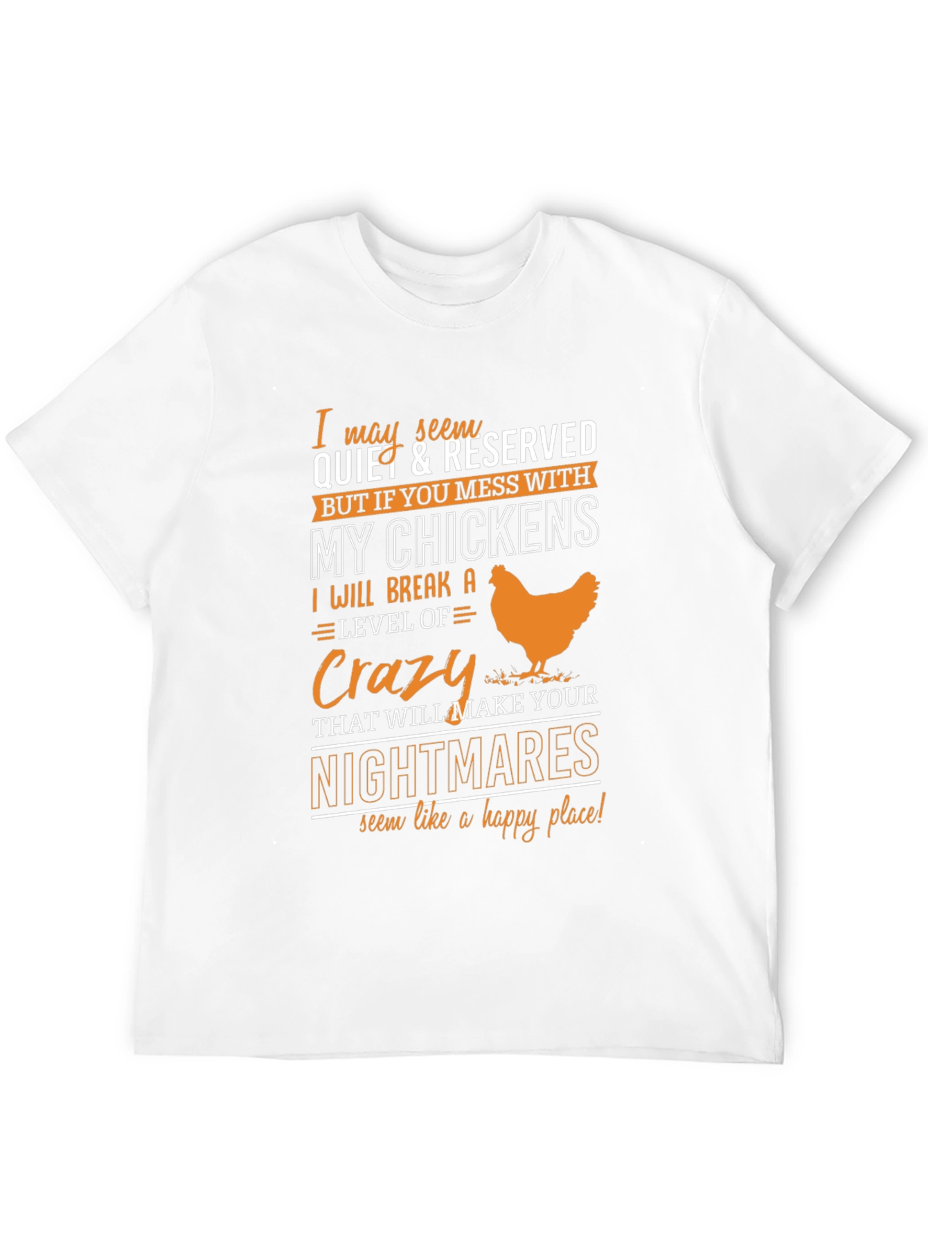 Black Crazy Chicken Lover T-Shirt view 12