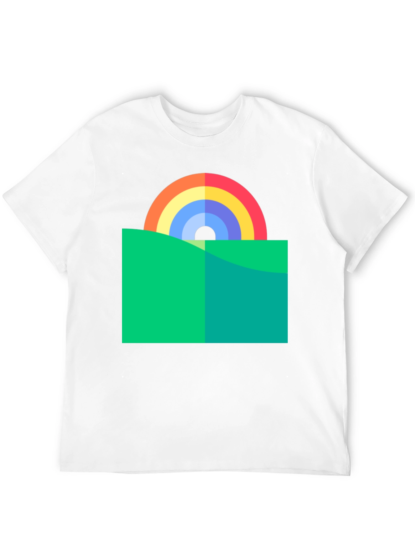 Black Rainbow Horizon Graphic Tee view 12