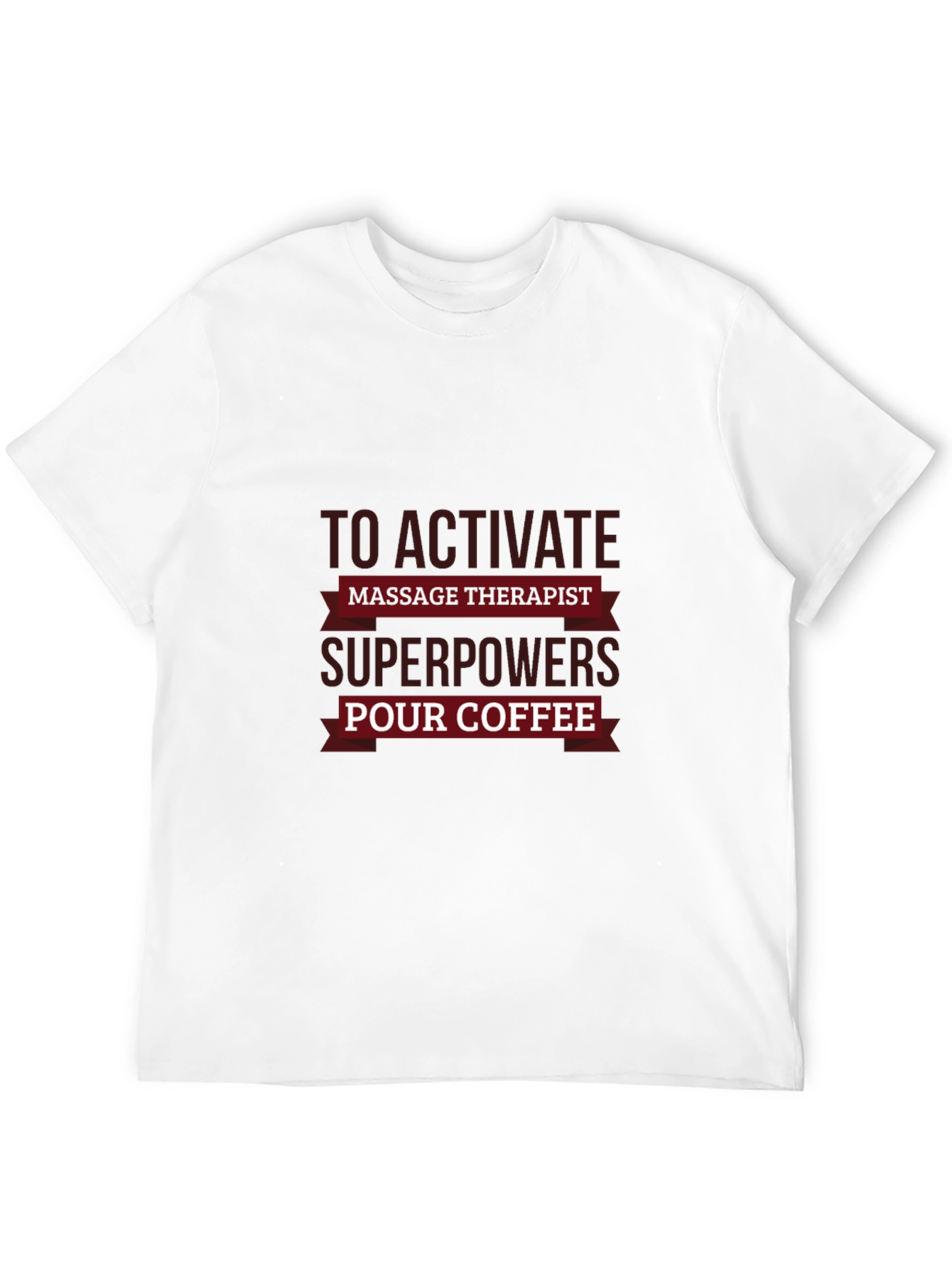 Black Massage Therapist Superpowers Coffee Black T-Shirt view 12