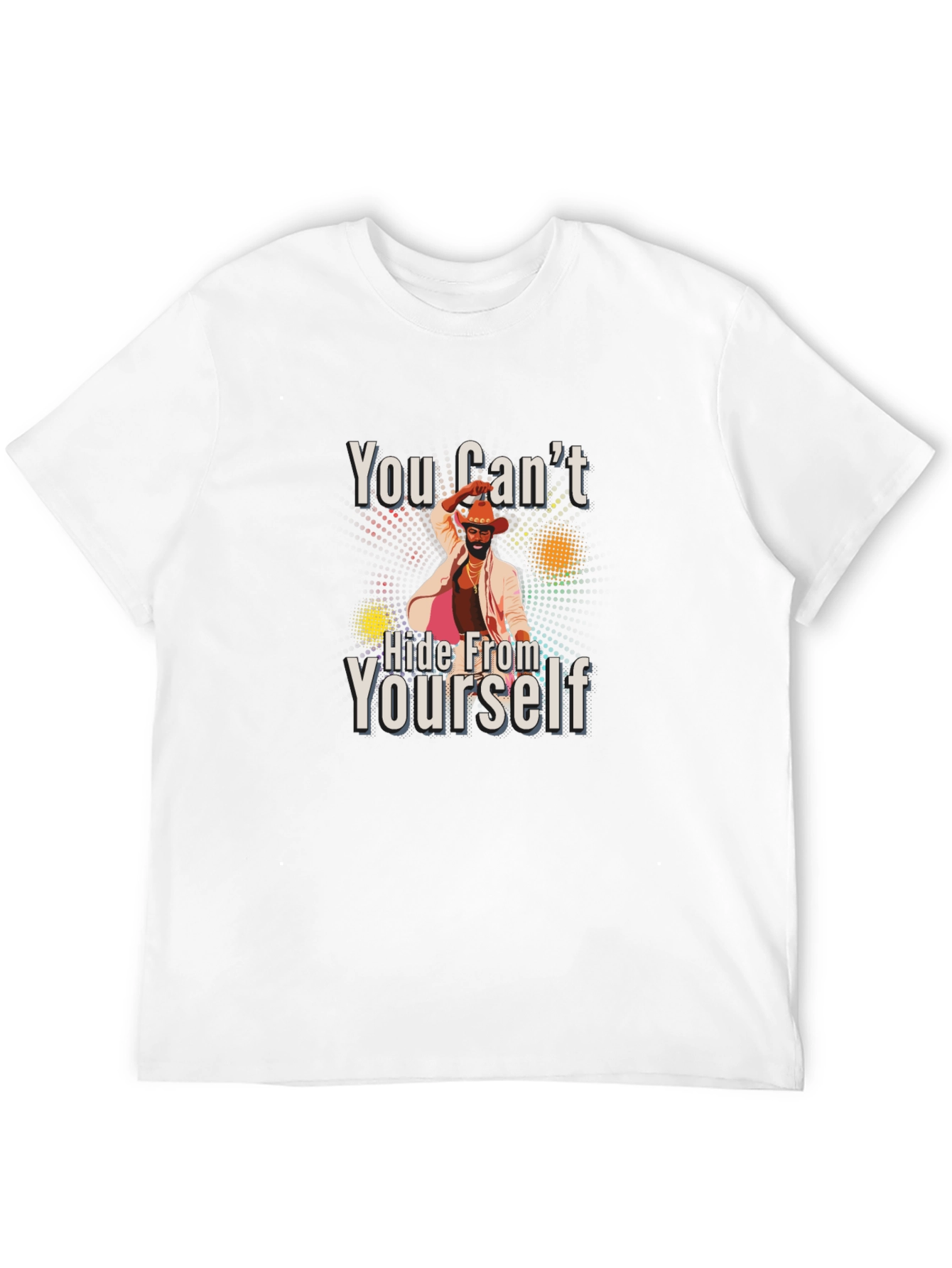Black You Can't Hide From Yourself Graphic T-Shirt view 12