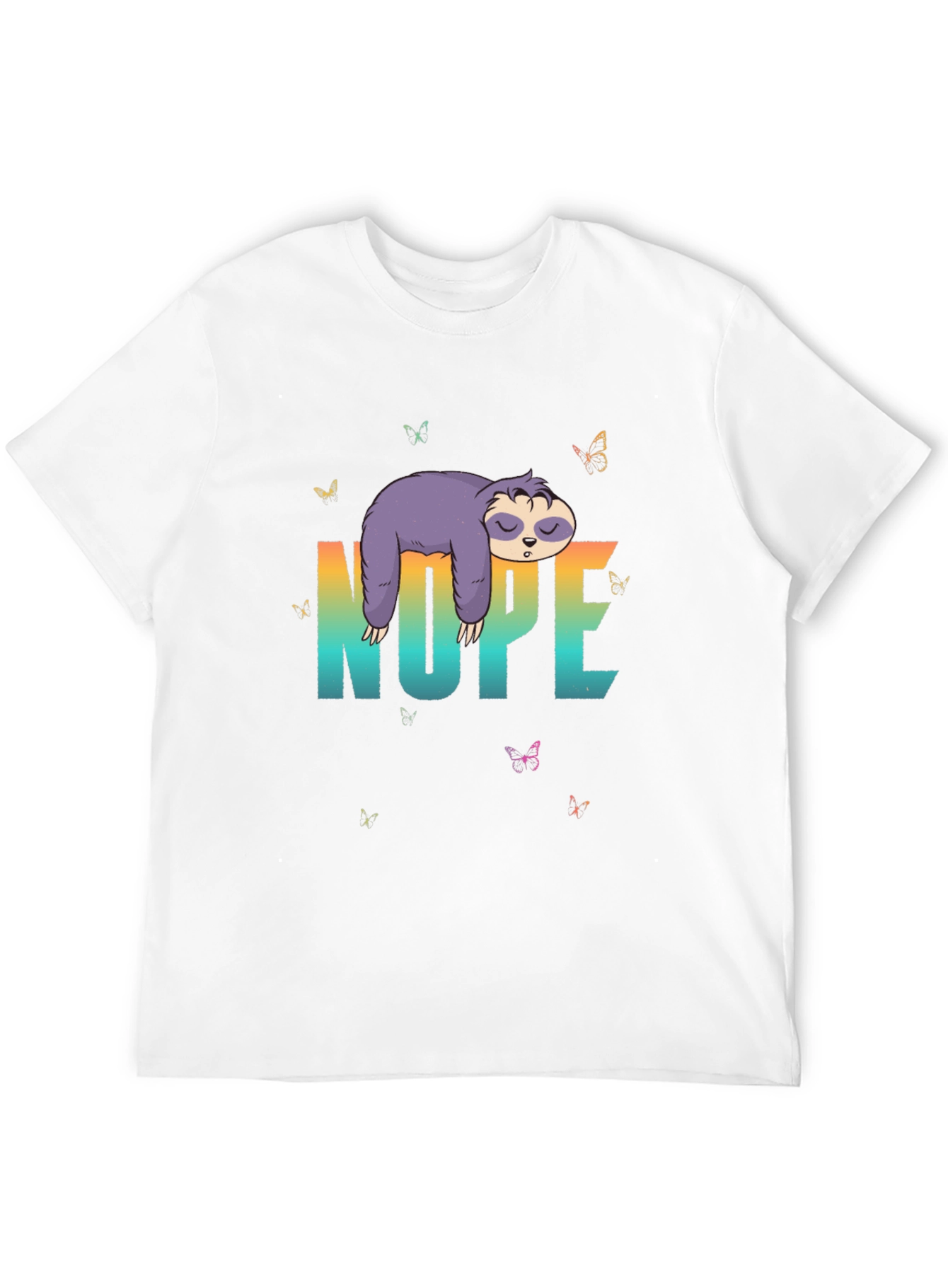Nope Sloth Graphic Tee - 12