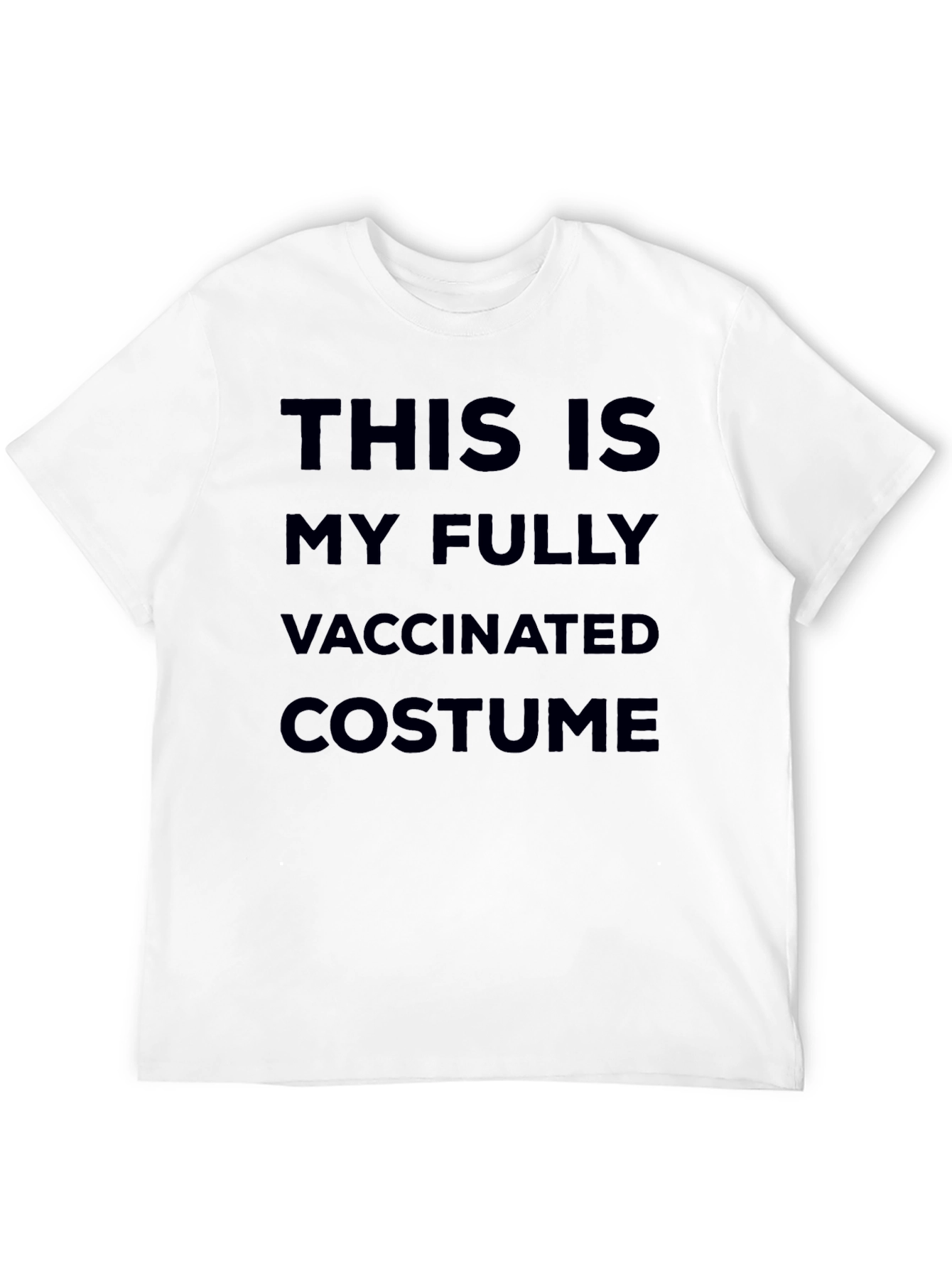 Black Fully Vaccinated Costume T-Shirt - Novelty Slogan Tee view 12