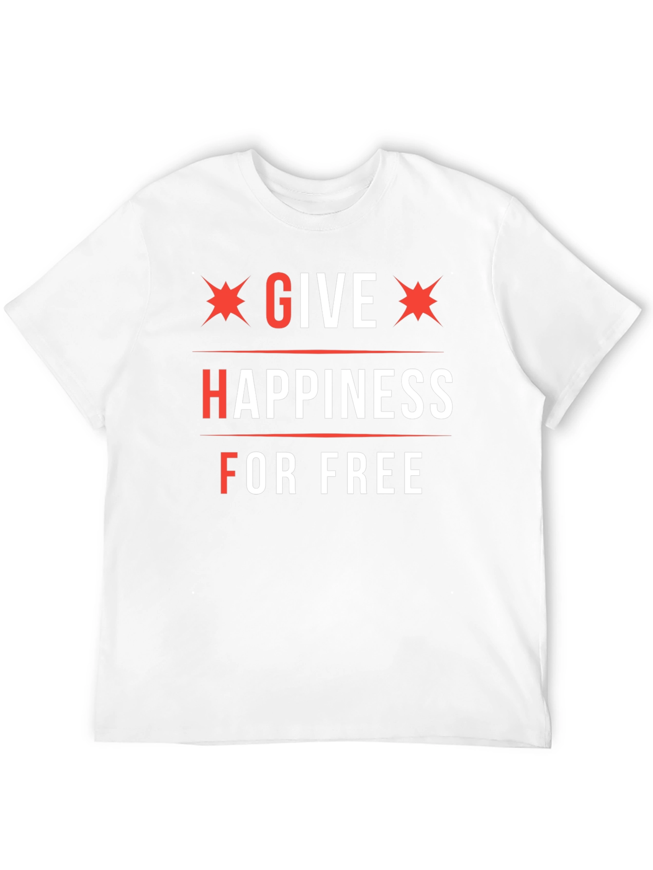 Black Give Happiness For Free Graphic Tee view 12