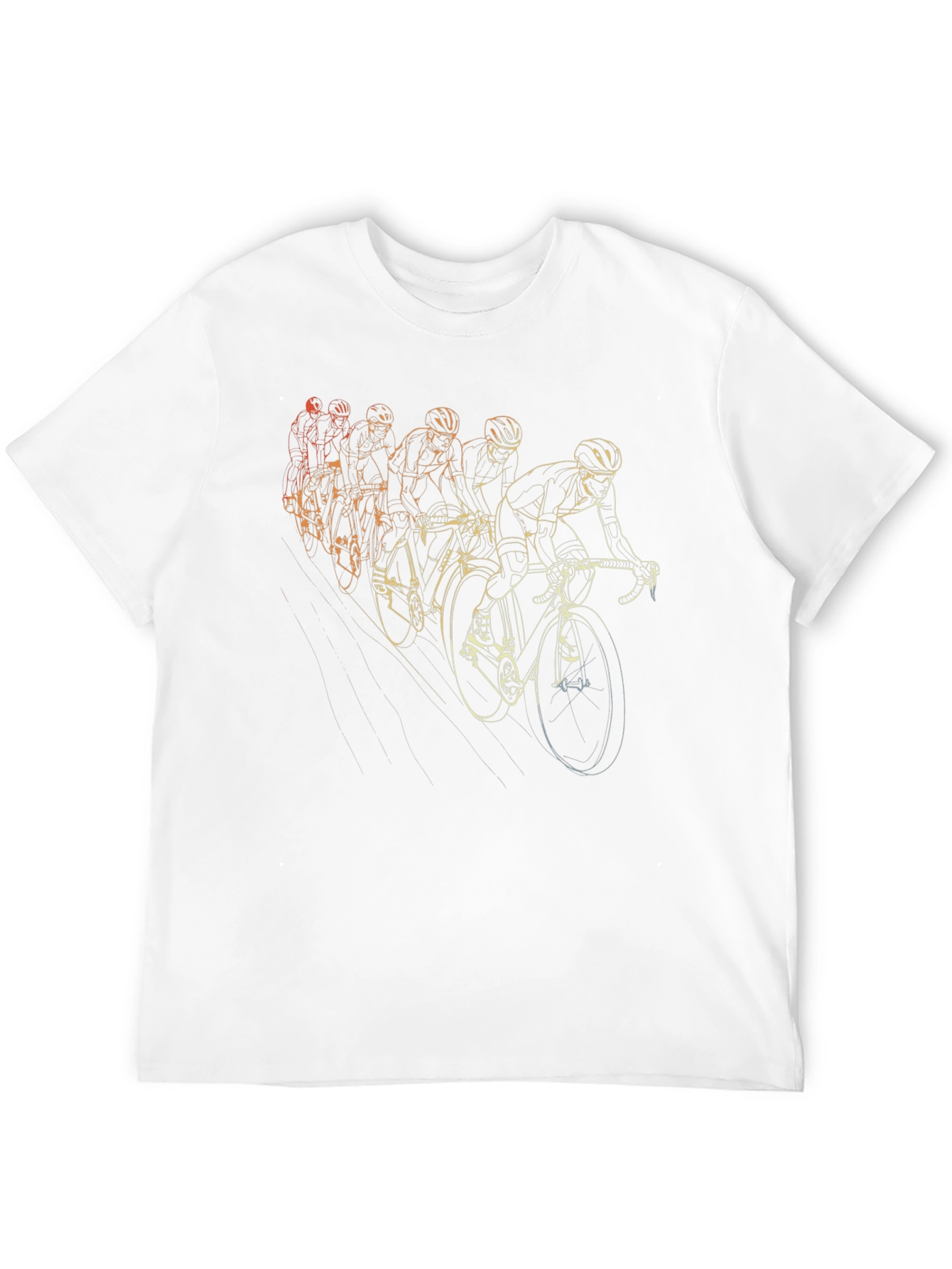 Black Cycling Team Graphic Tee - Black Cotton T-Shirt view 12