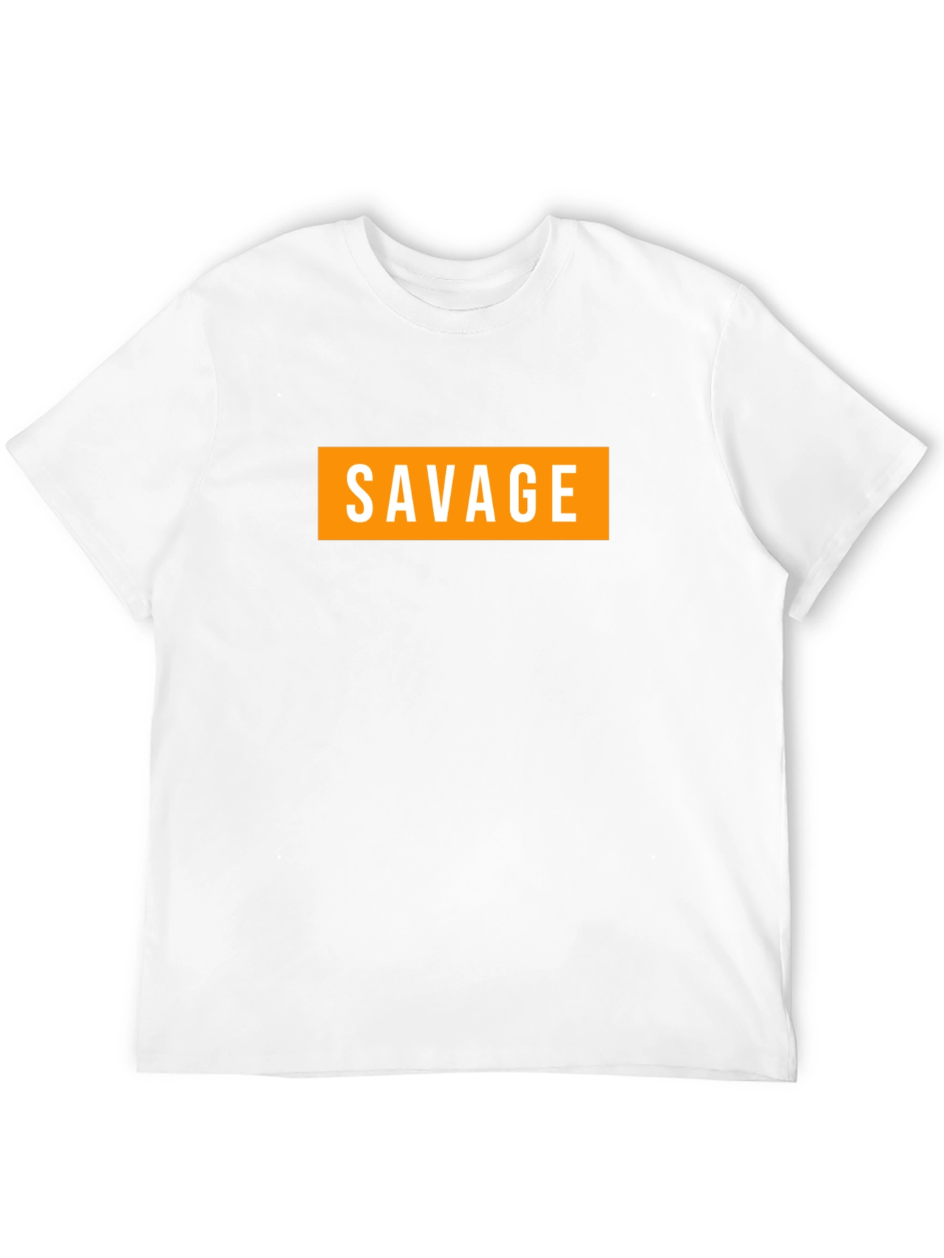 Black Men's Savage Graphic Tee - Bold Streetwear Style view 12