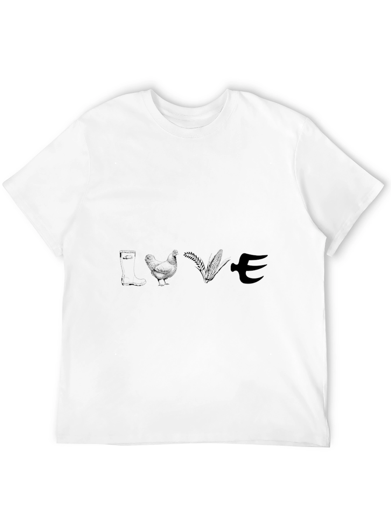 Black Love Agriculture Black Cotton T-Shirt view 12