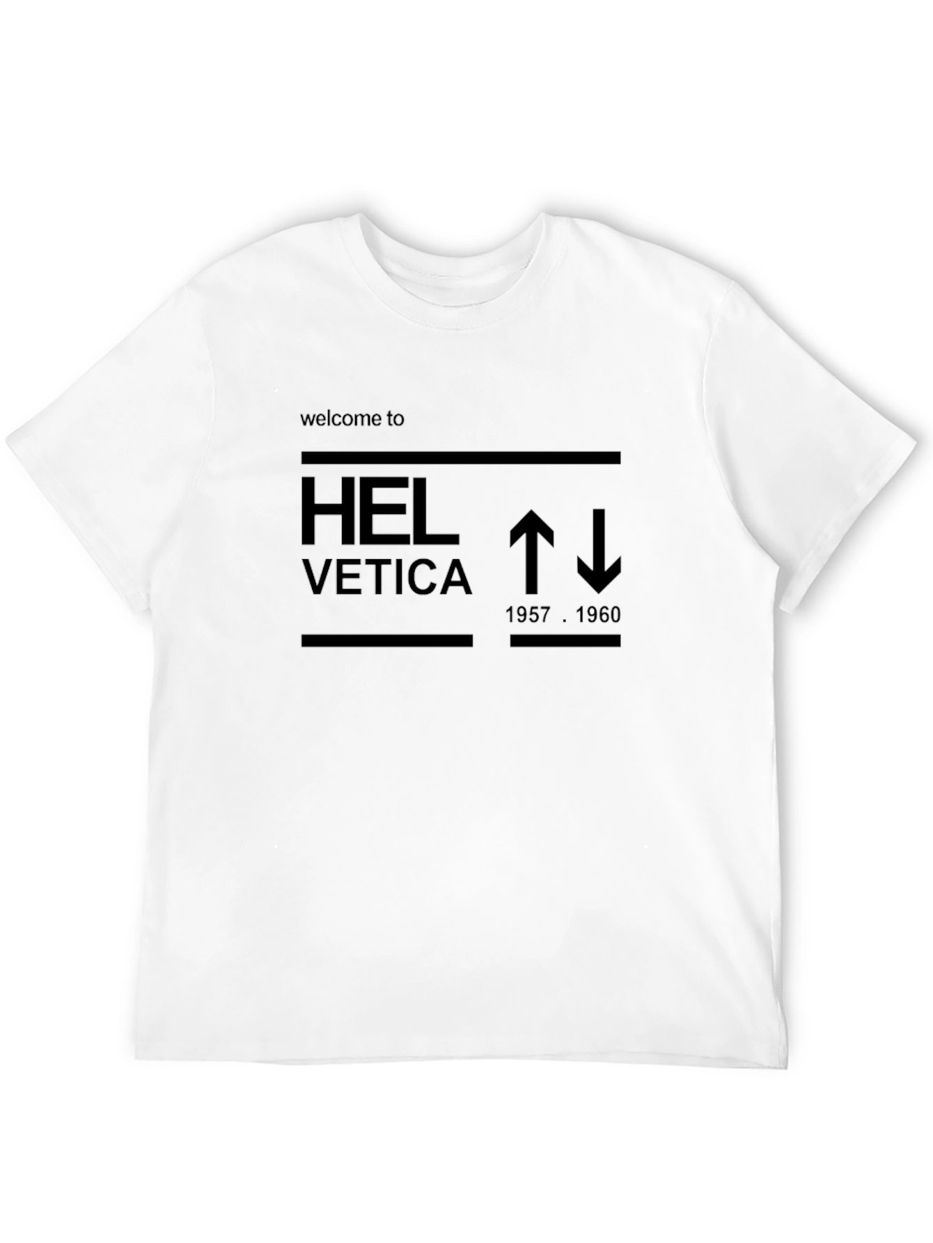 Black Helvetica T-Shirt - Modern Graphic Tee view 12