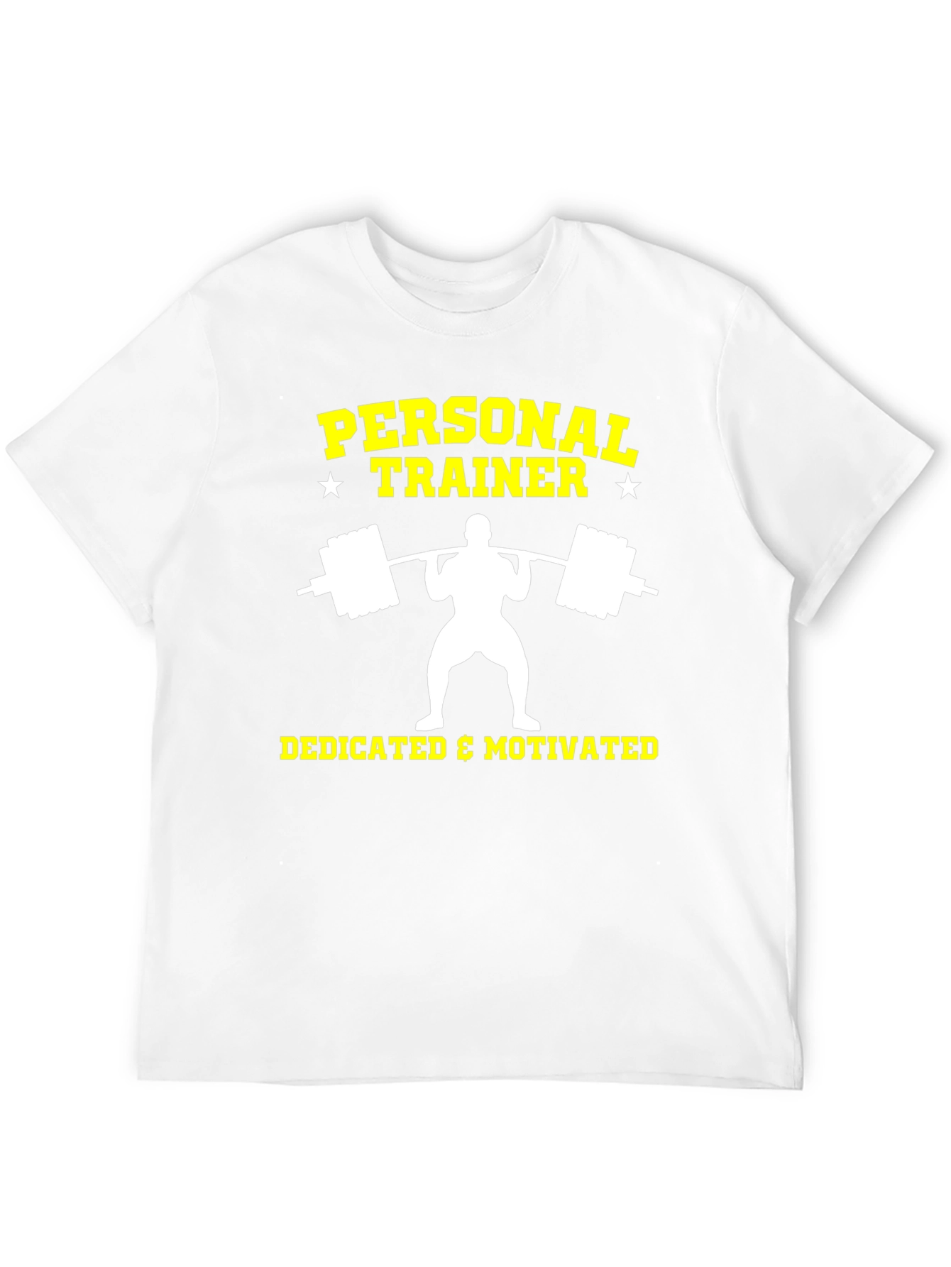 Black Personal Trainer T-Shirt - Dedicated & Motivated Workout Tee view 12