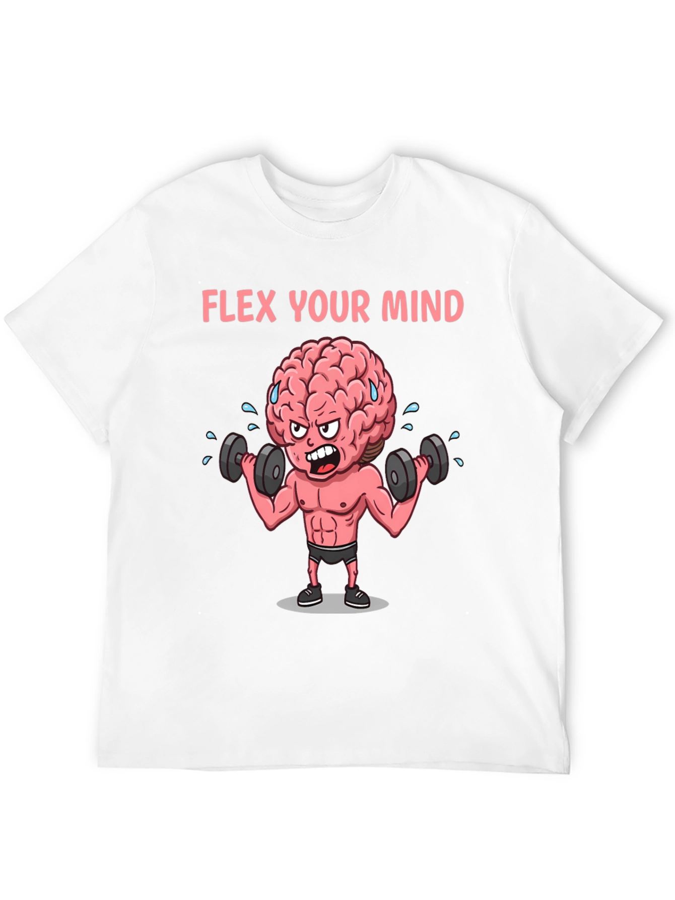 Black Flex Your Mind Graphic T-Shirt view 12