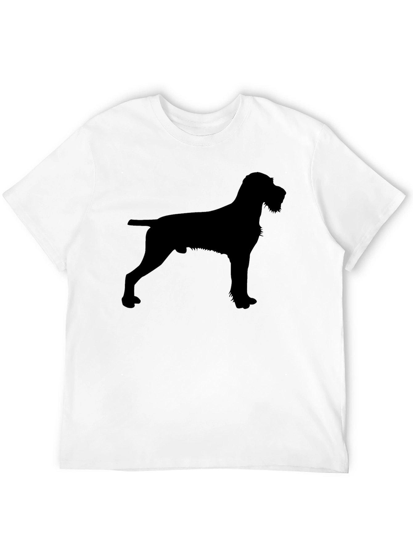 Black Dog Silhouette Black T-Shirt view 12