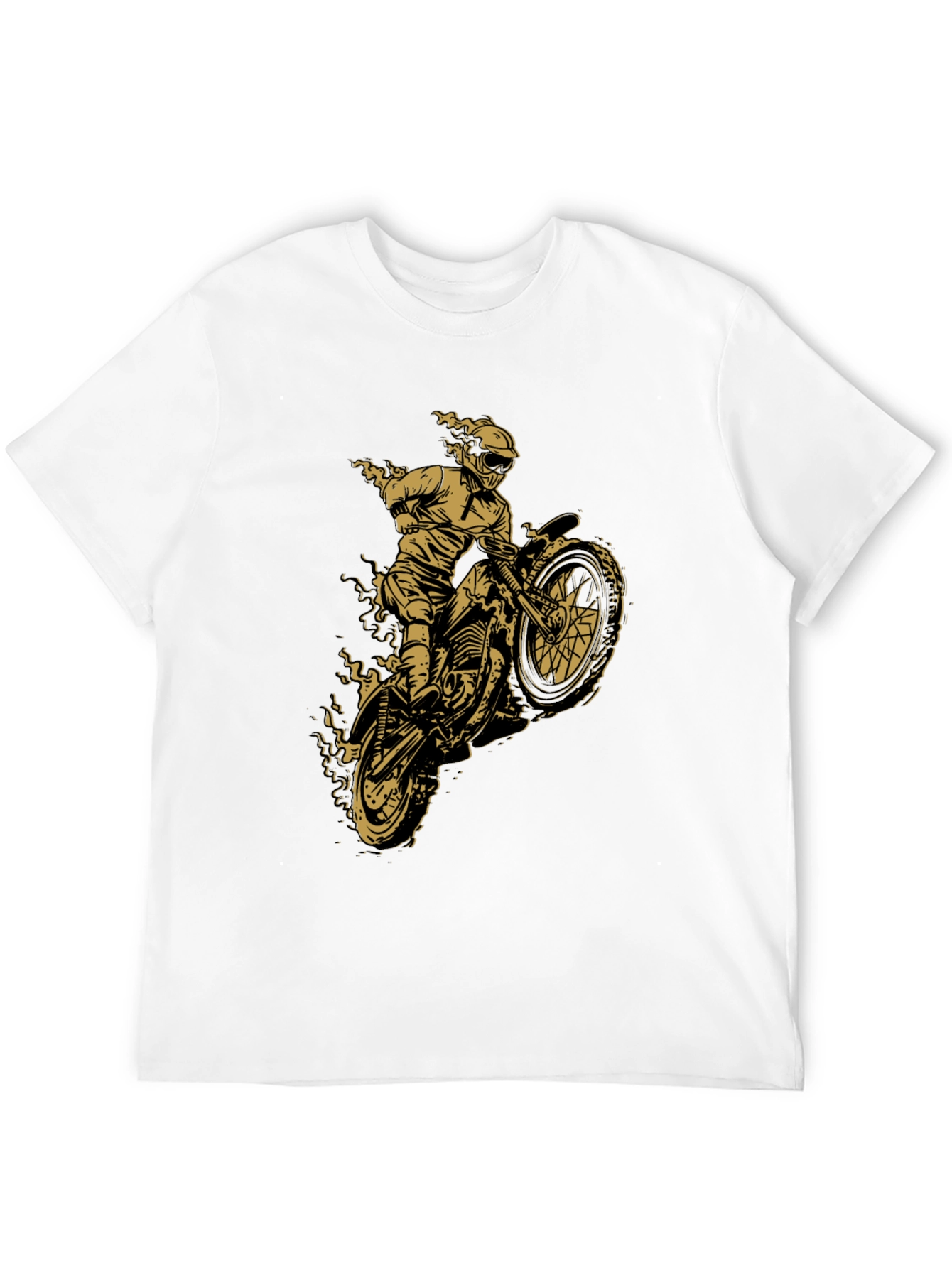 Black Motorcycle Rider Graphic Tee - Black view 12