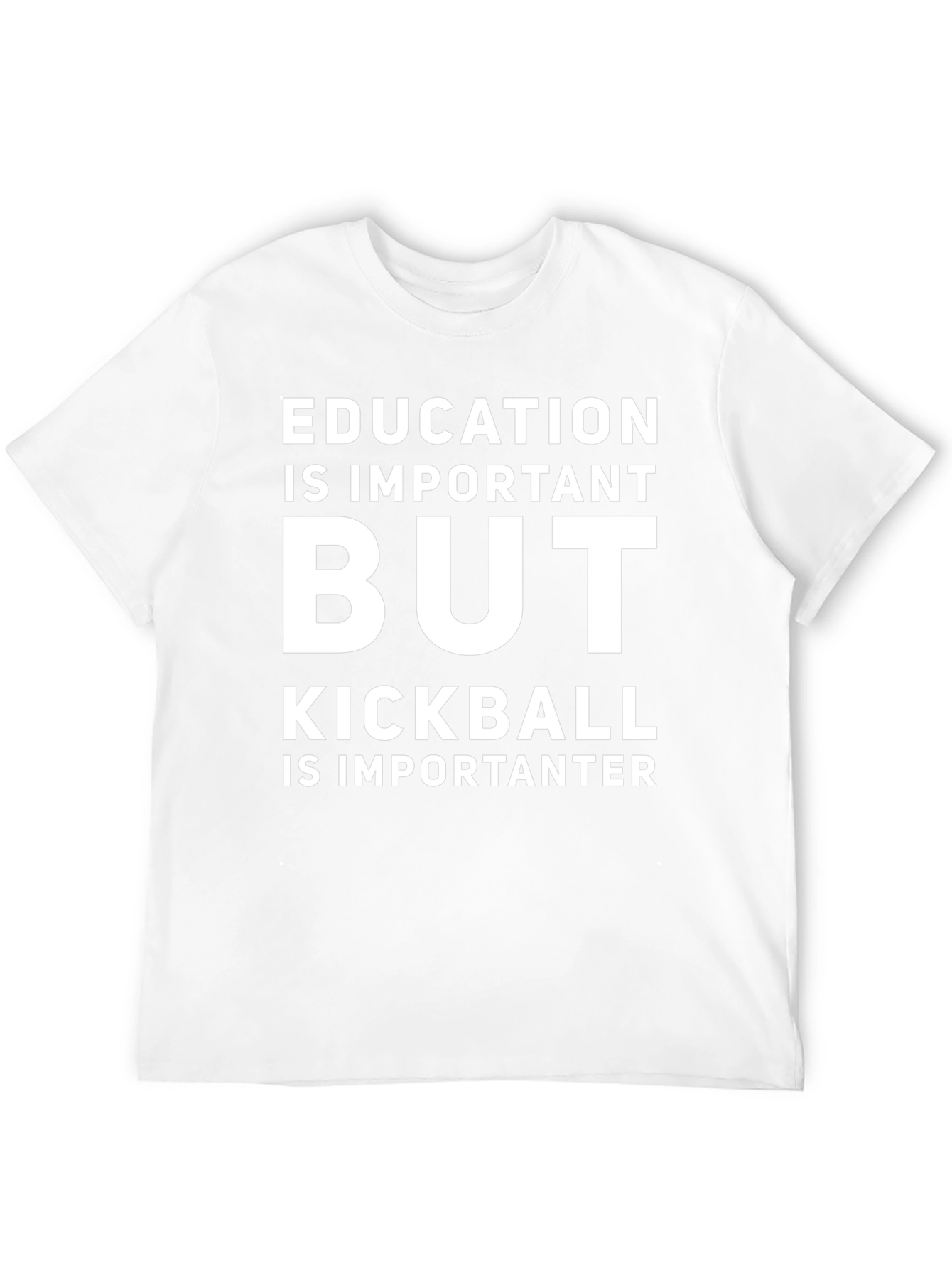 Black Funny Kickball T-Shirt - Education is Important But... view 12