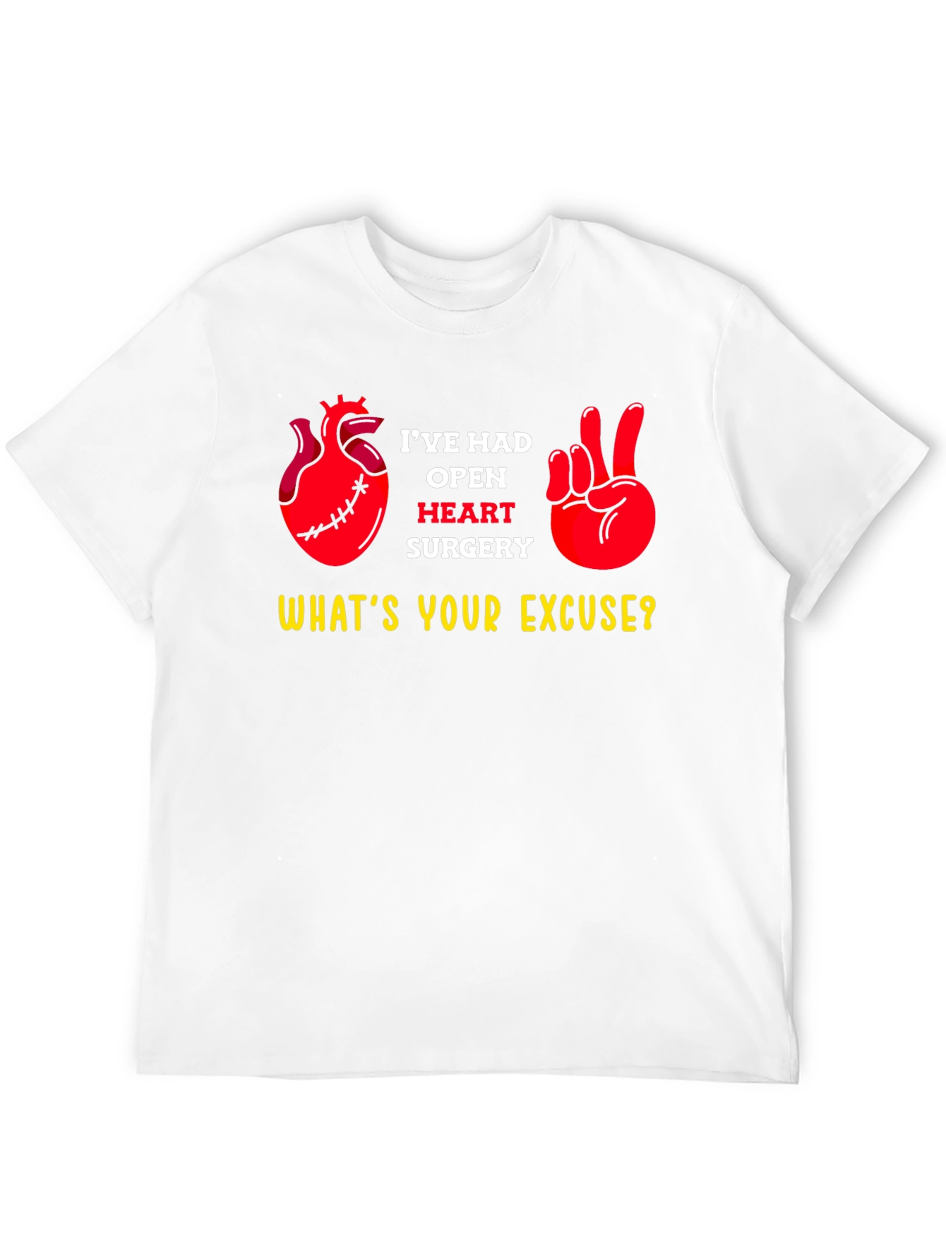 Black Open Heart Surgery Excuse T-Shirt view 12