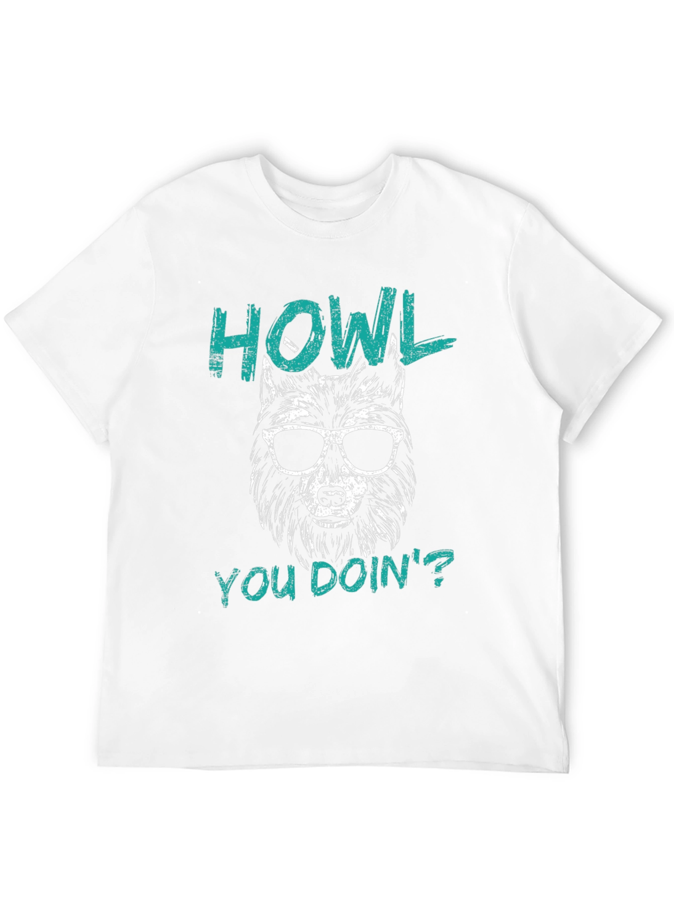 Black Howl You Doin' Wolf Graphic Tee - Black view 12