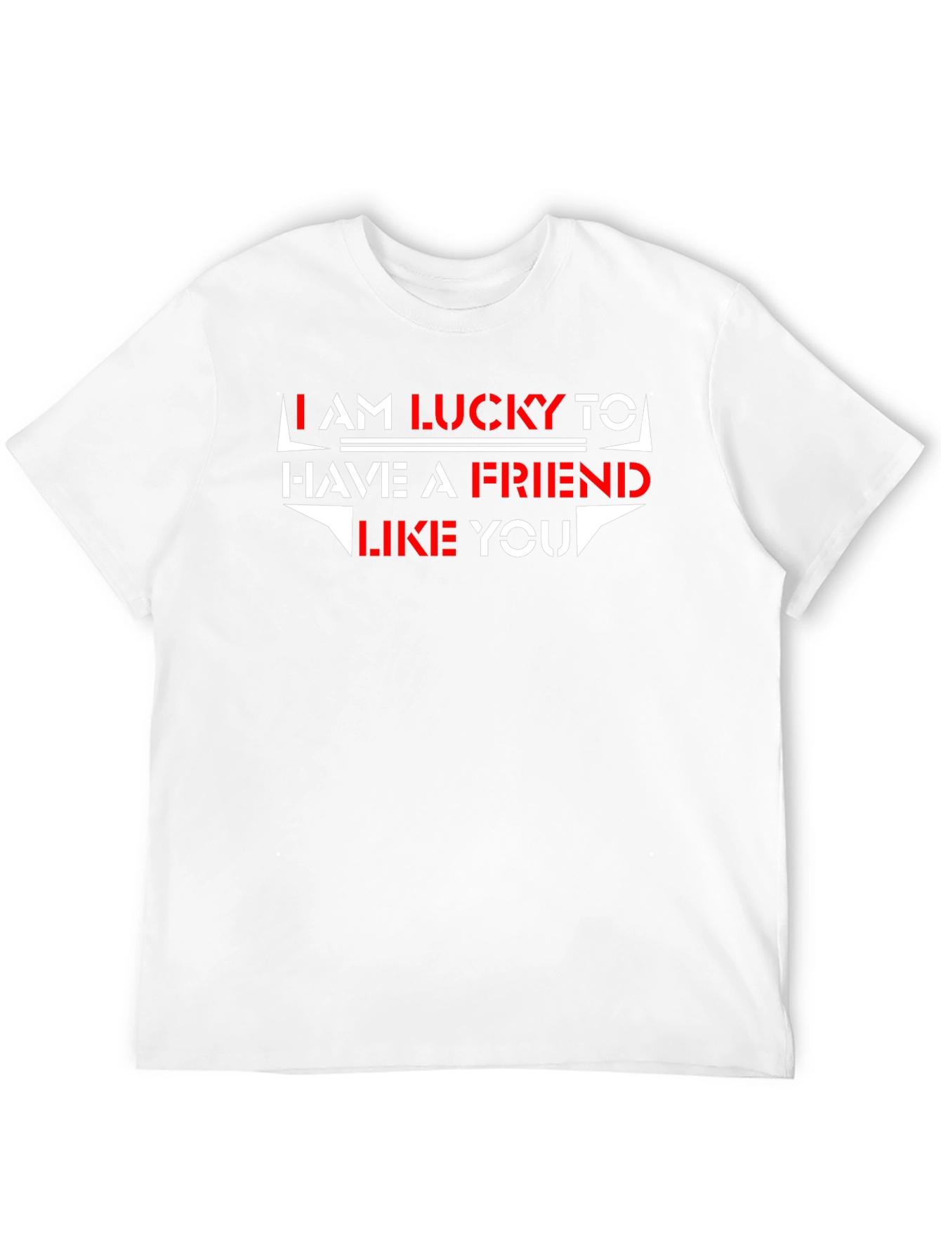 Black Lucky Friend Graphic Tee - Soft Cotton Blend view 12