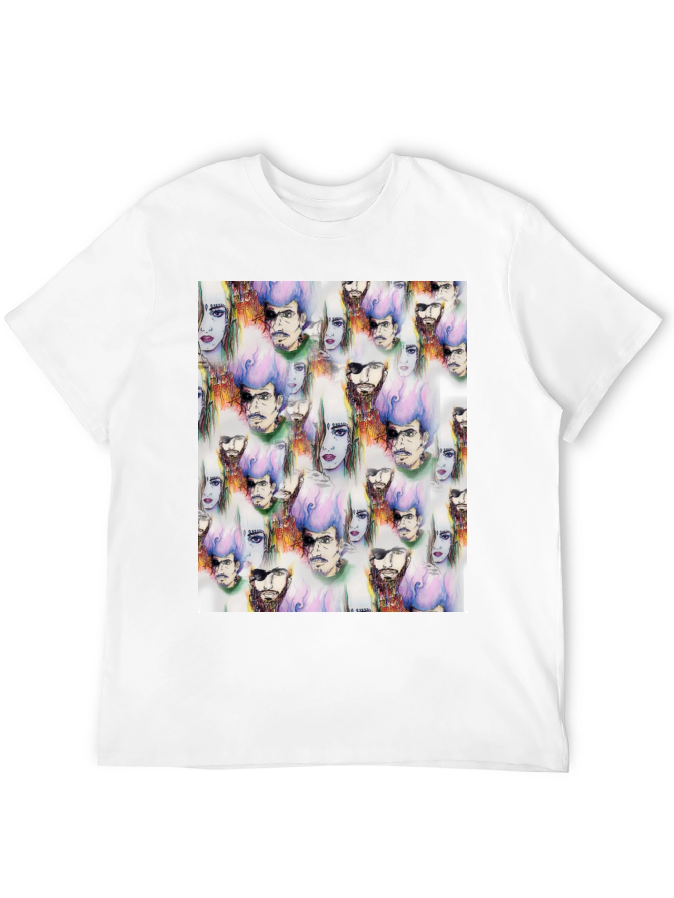 Black Unique Graphic Print T-Shirt view 12